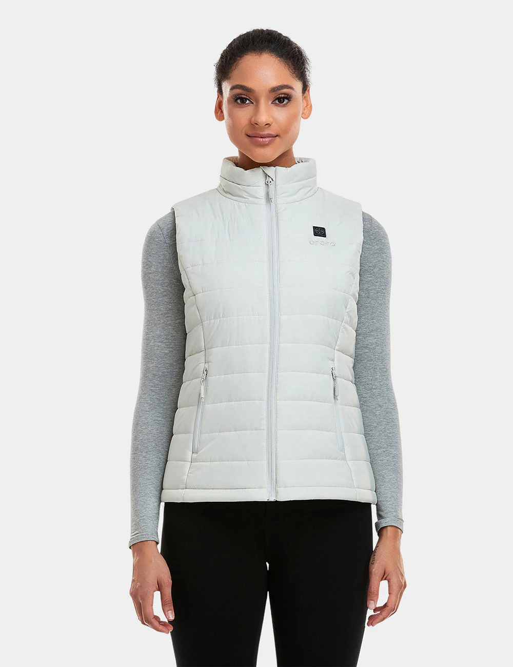 Bundle Deal - Women's Classic Heated Vest (Off-White) & Extra Mini 5K Battery - Image 3