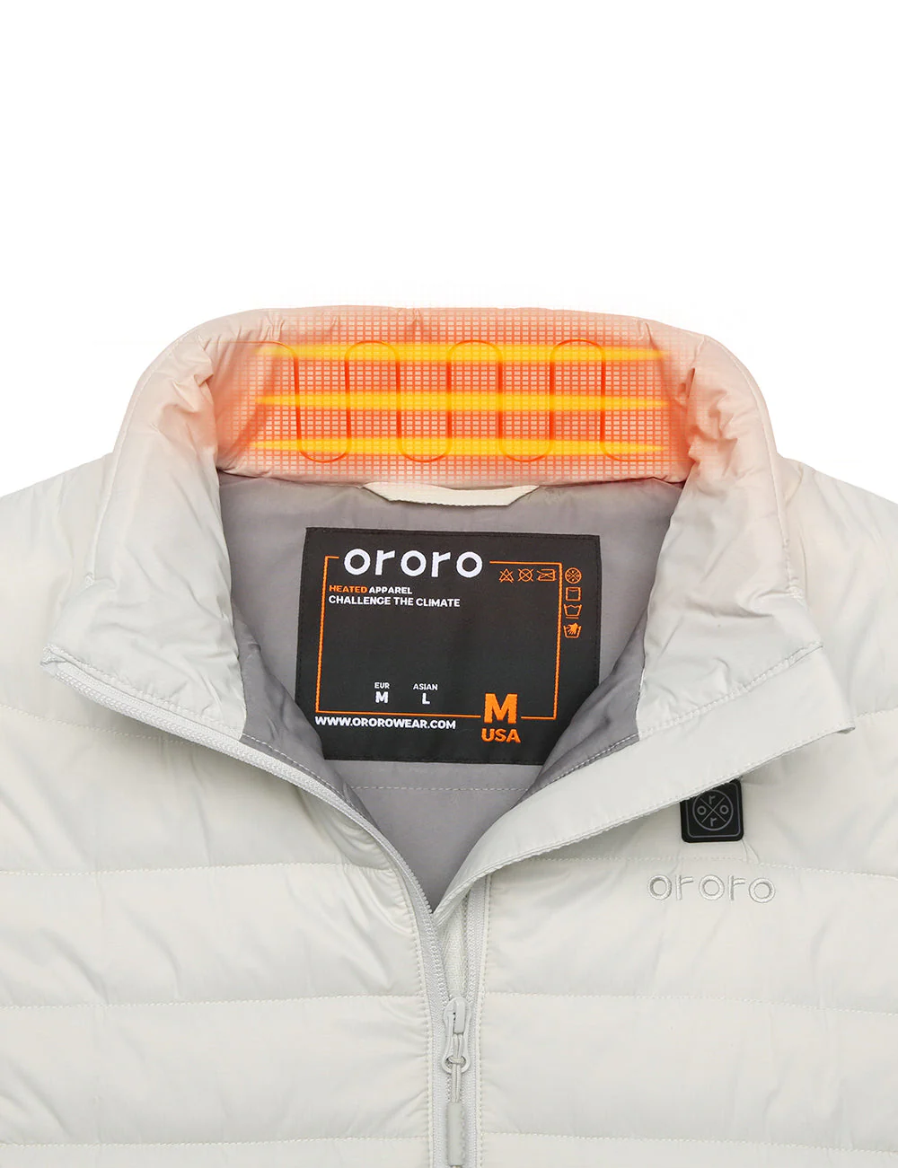 Bundle Deal - Women's Classic Heated Vest (Off-White) & Extra Mini 5K Battery - Image 7