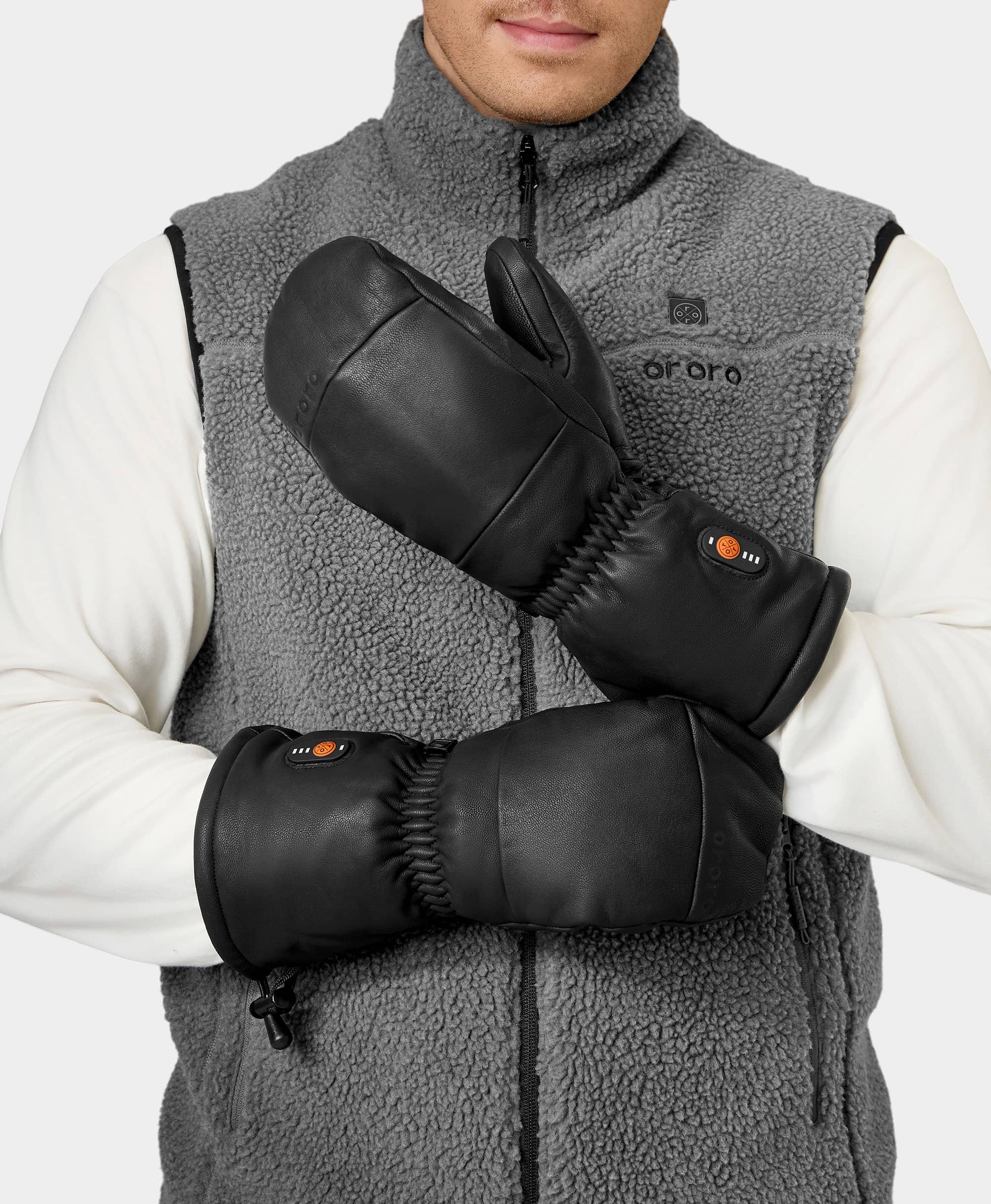 Duluth Unisex Heated Leather Chopper Mittens (Final Sale) - Image 14