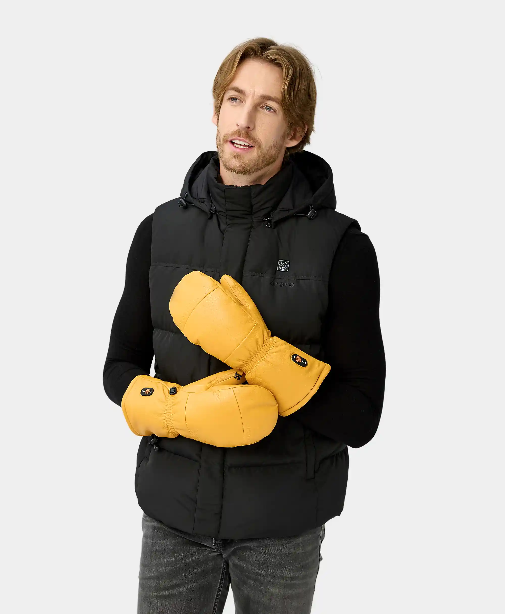 Duluth Unisex Heated Leather Chopper Mittens (Final Sale) - Image 3