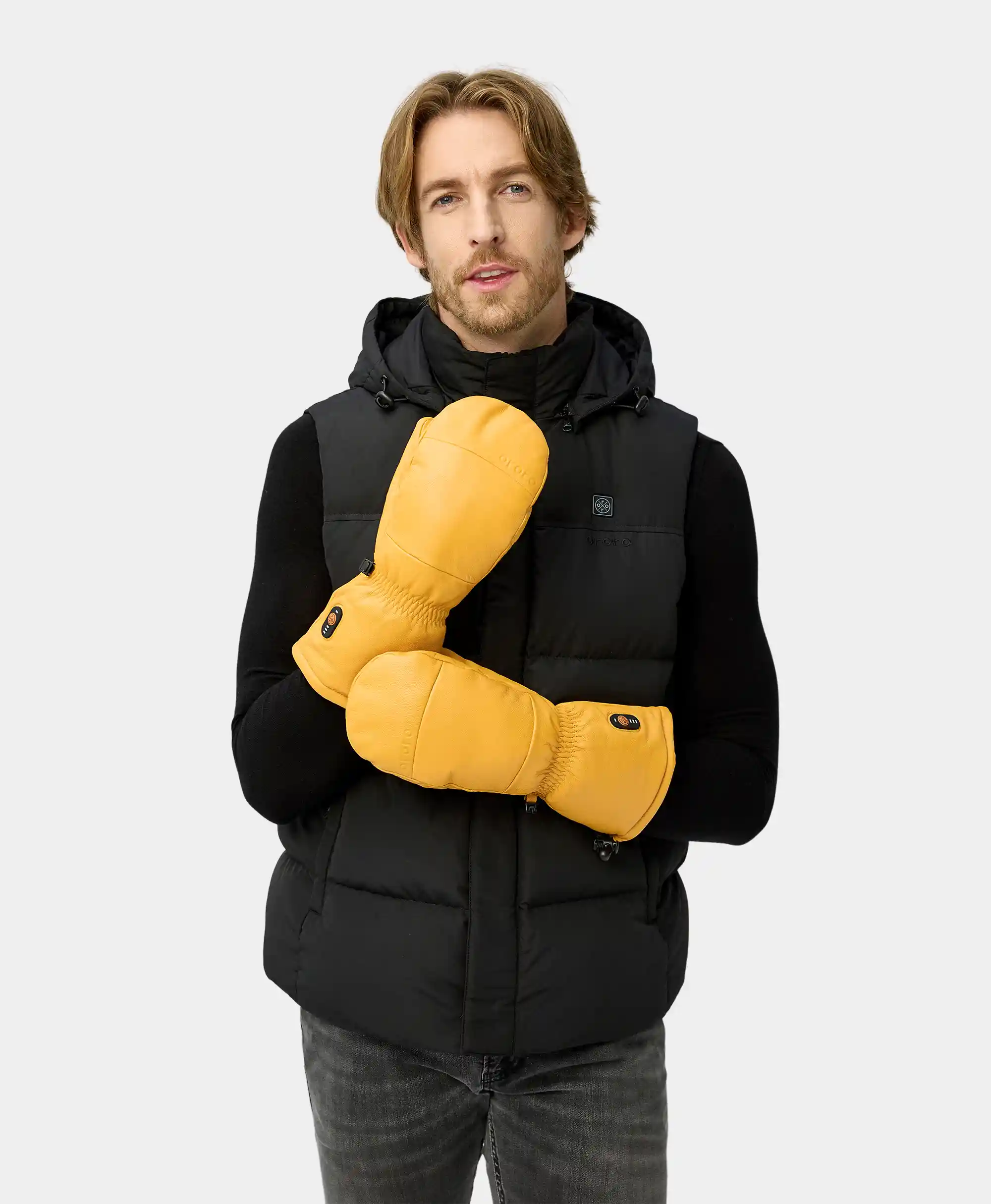 Duluth Unisex Heated Leather Chopper Mittens (Final Sale) - Image 4