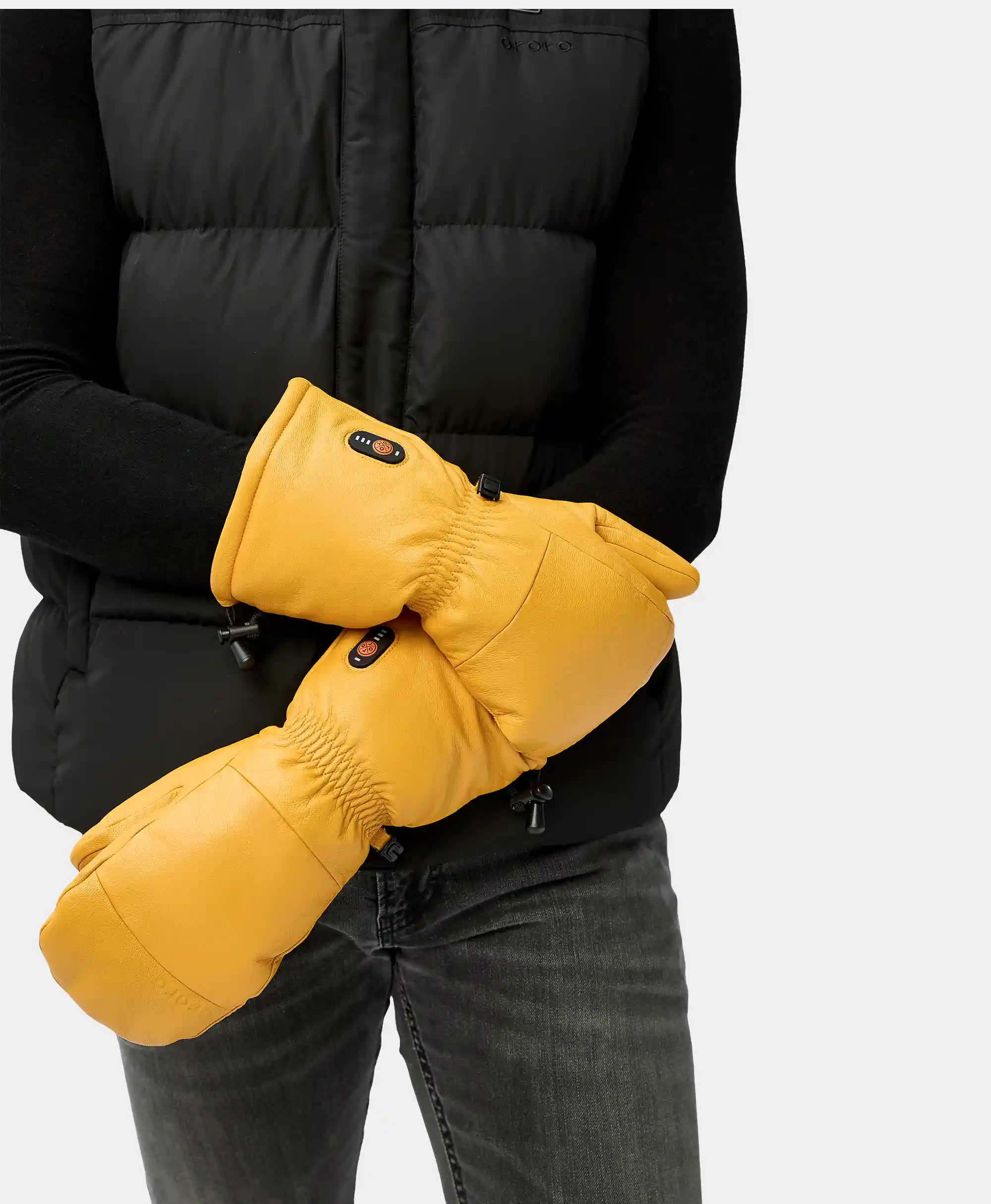 Duluth Unisex Heated Leather Chopper Mittens (Final Sale) - Image 5