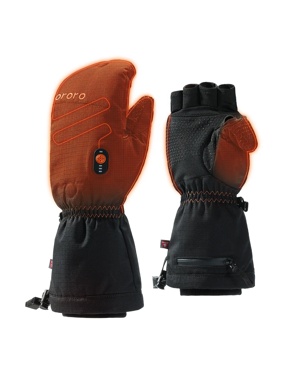 Fargo Heated Flip Top Mittens - Unisex - Image 3