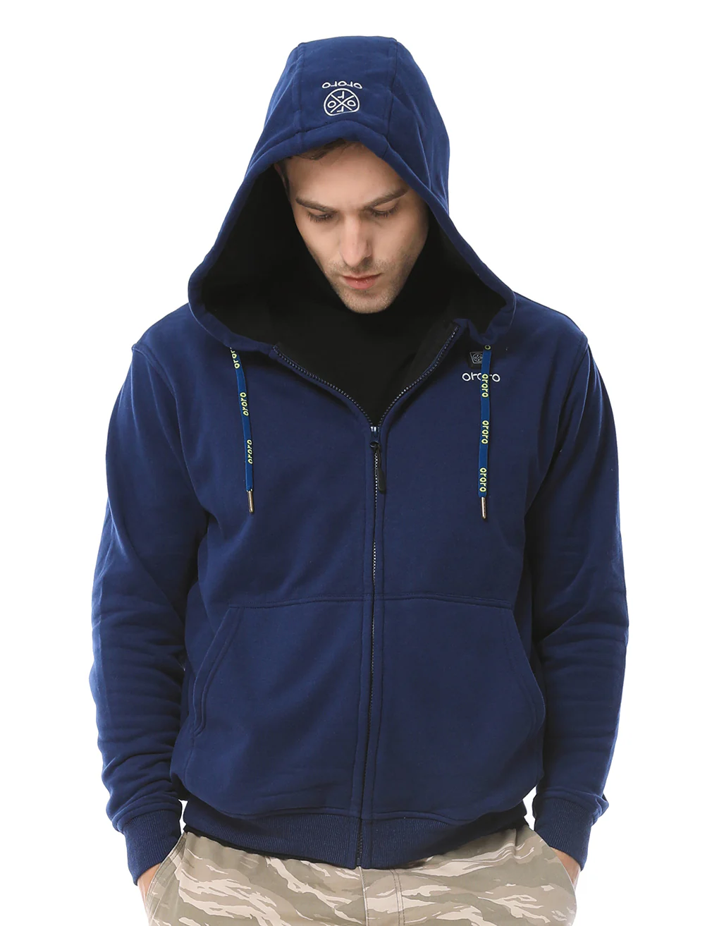 Unisex Heated Hoodie - Navy (Discontinued) - Image 2
