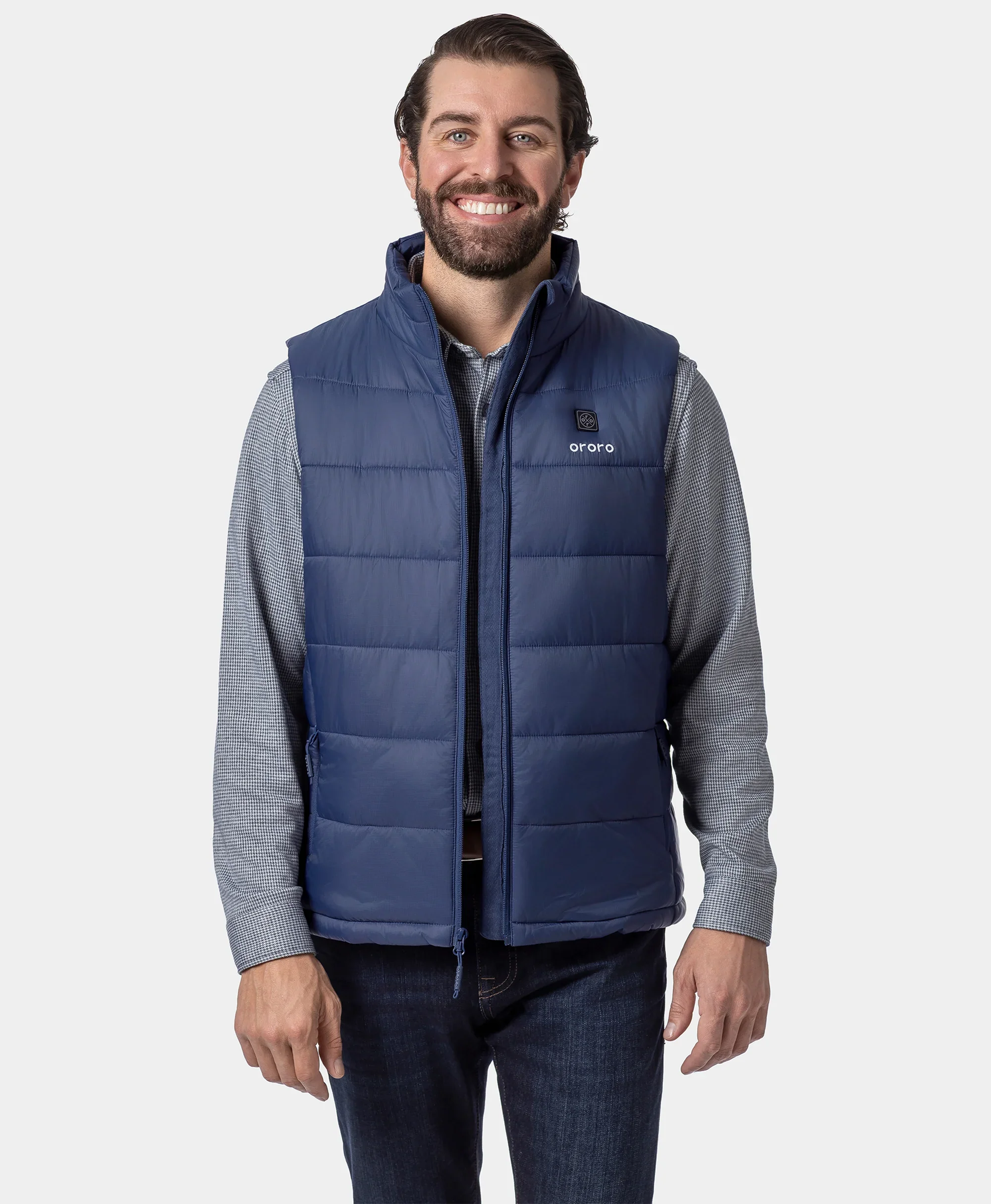 Men's Classic Heated Vest - Blue - Image 4