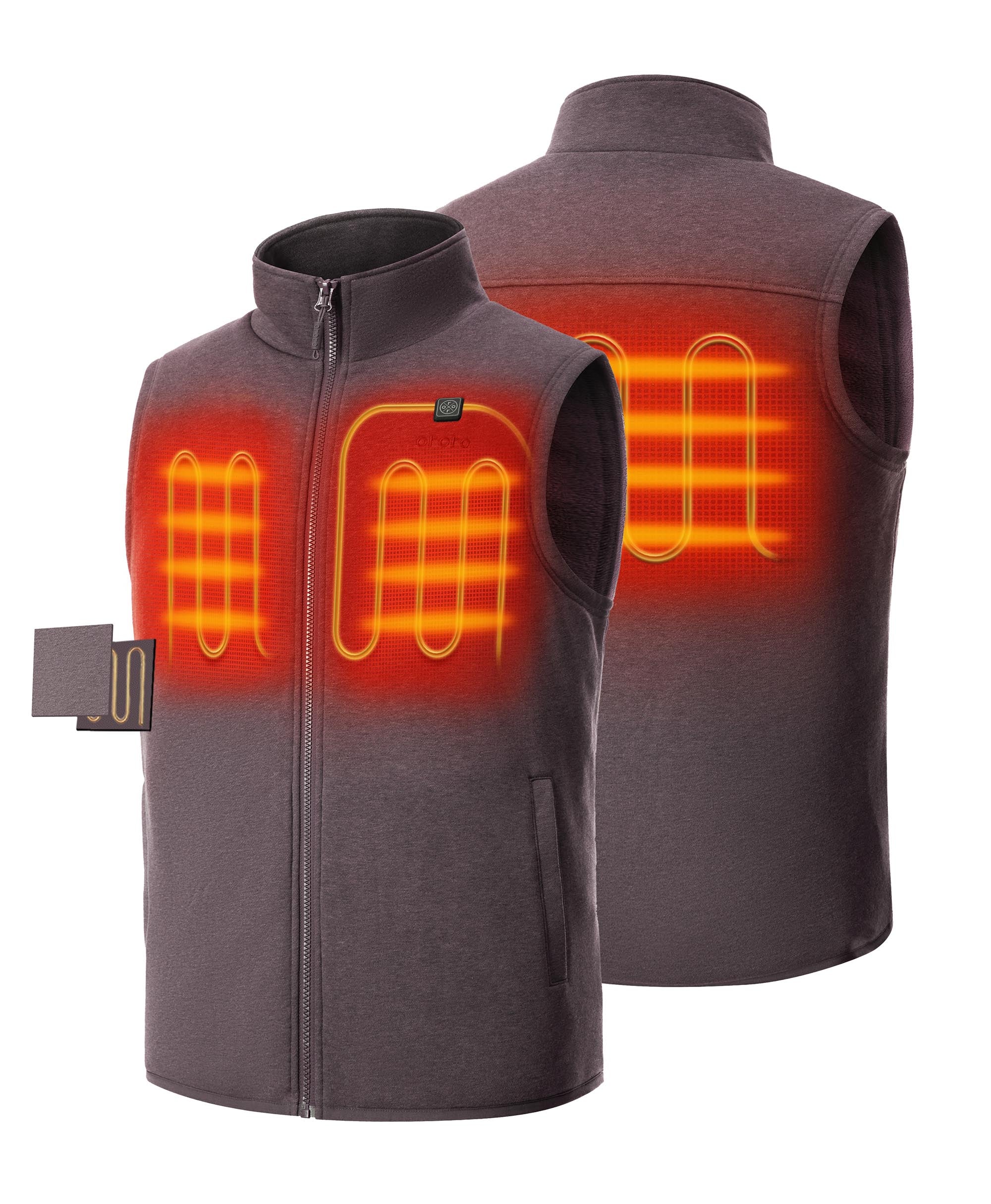 Men's Heated Fleece Vest - New Colors (Final Sale) - Image 23
