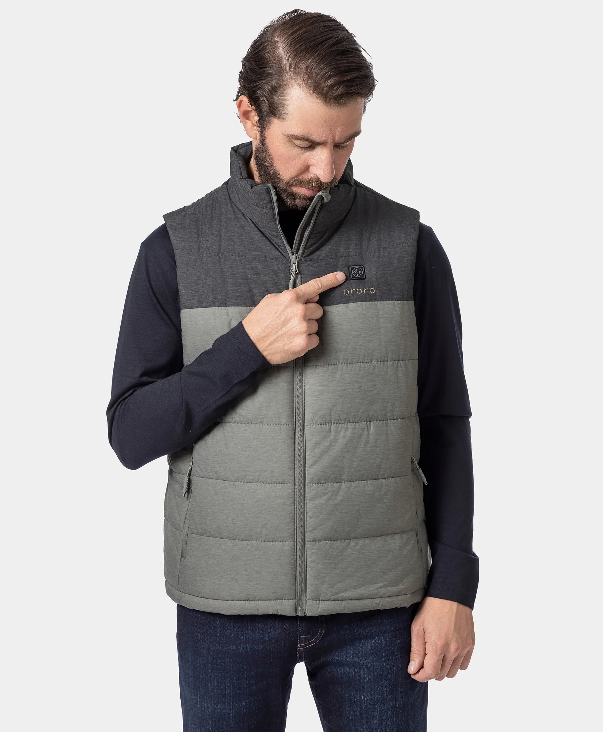 Men's Classic Heated Vest - Flecking Gray - Image 8