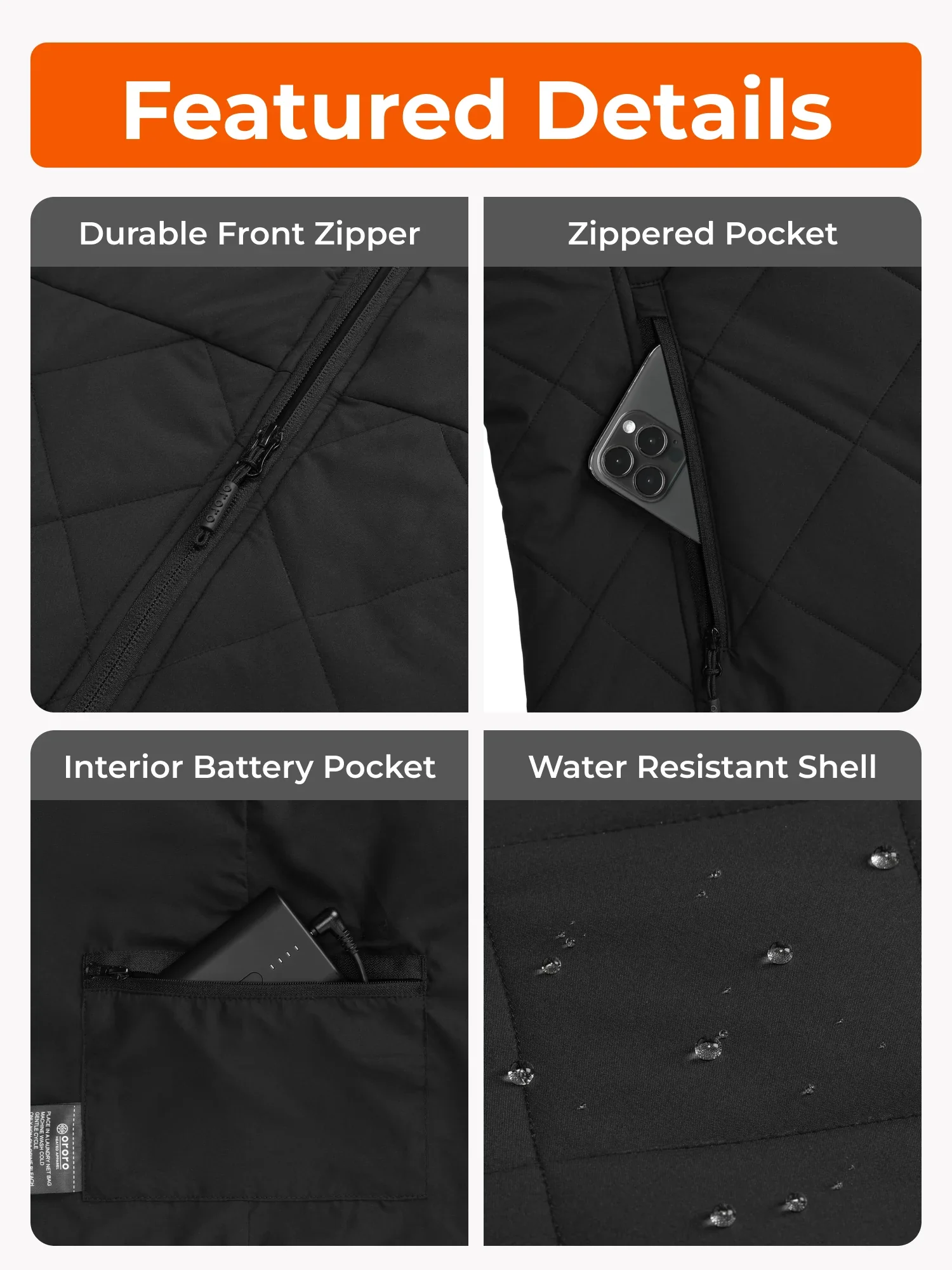 Men's Heated Quilted Vest - Image 9