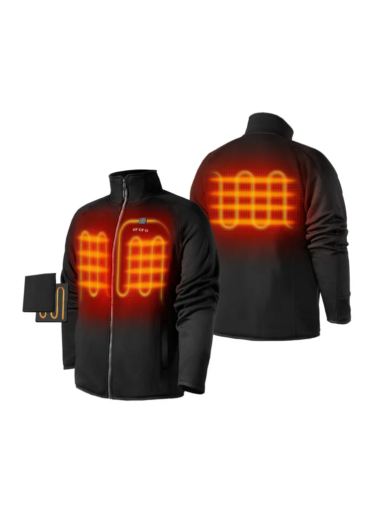 (Open-box) Men's Heated Fleece Jacket (Battery Set Not Included) - Image 10