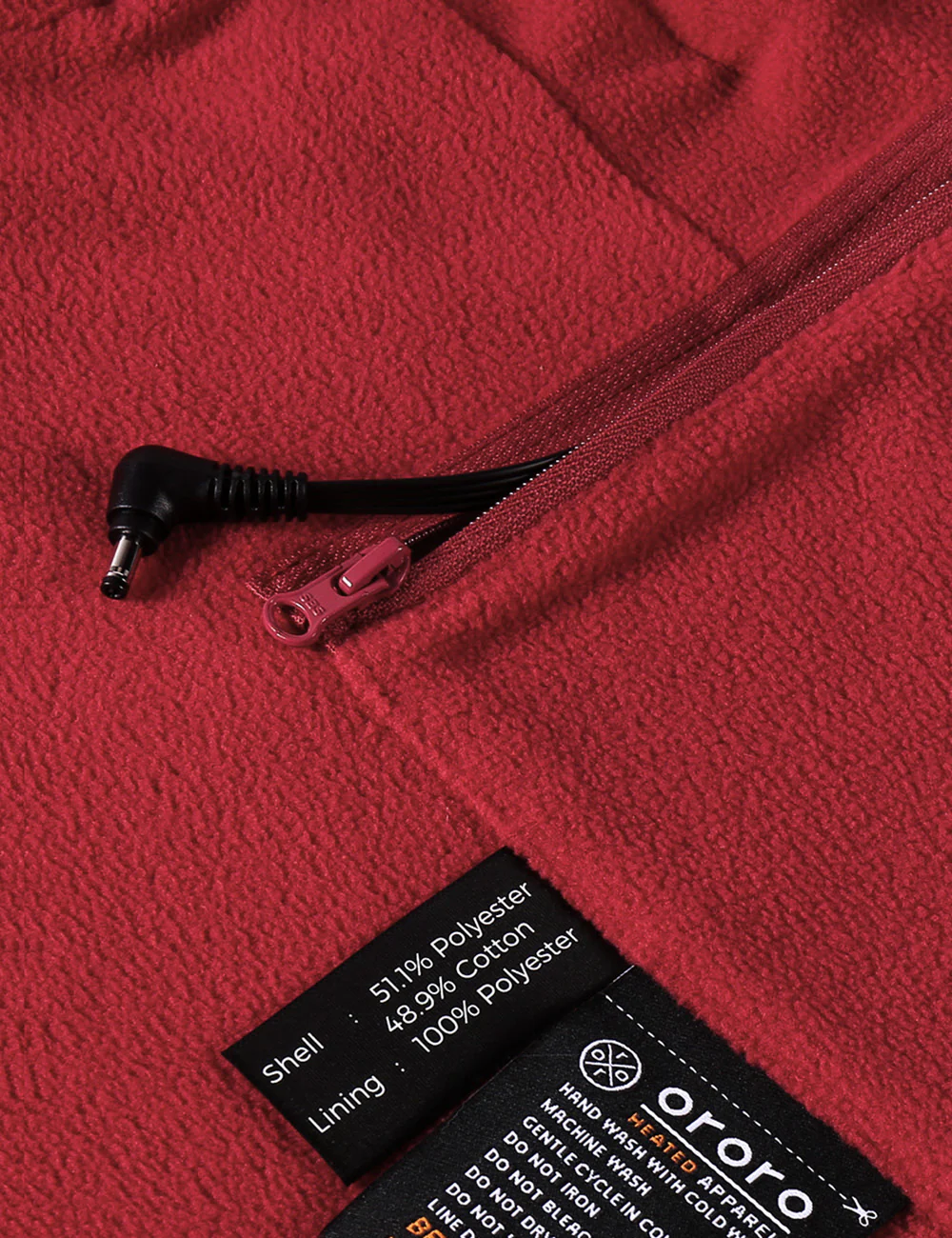 (Open-box) Men's Heated Fleece Jacket (Battery Set Not Included) - Image 32
