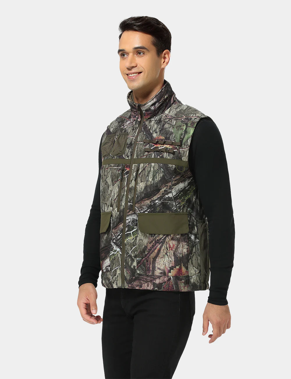 (Open-box) Men's Heated Hunting Vest - Camouflage, Mossy OakĀ® Country DNA Pattern (Battery Set Not Included) - Image 3