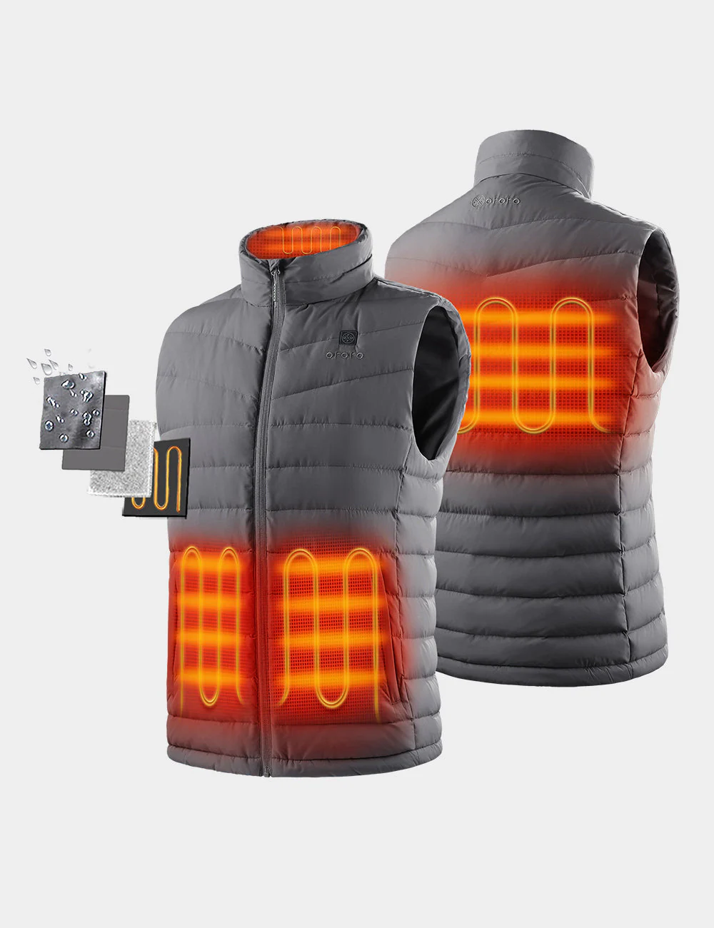 (Open-box) Men's Heated Lightweight Down Vest (Battery Set Not Included) - Image 24