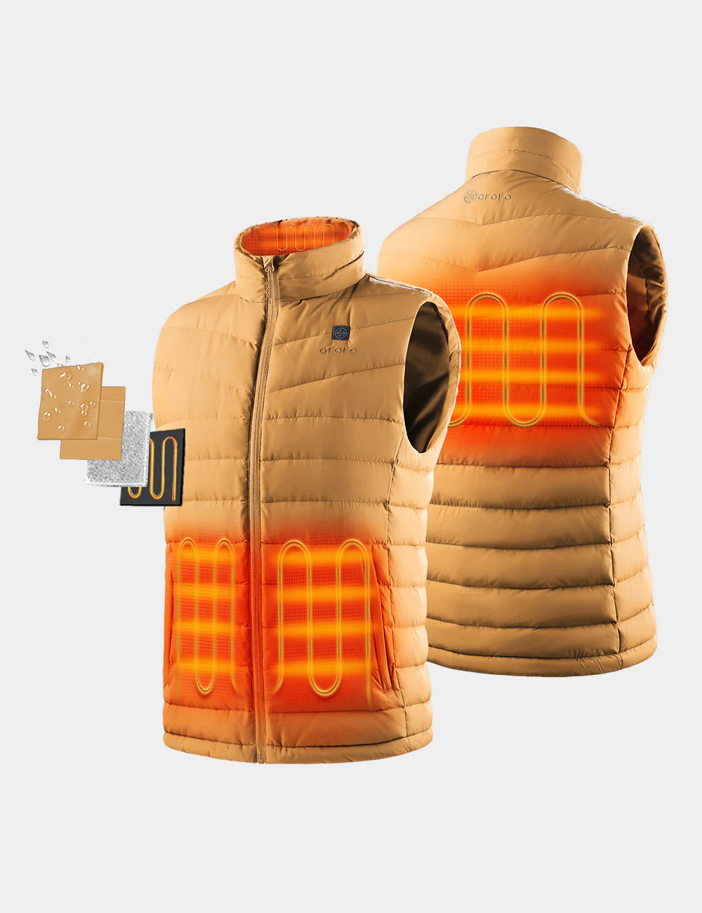 (Open-box) Men's Heated Lightweight Down Vest (Battery Set Not Included) - Image 30