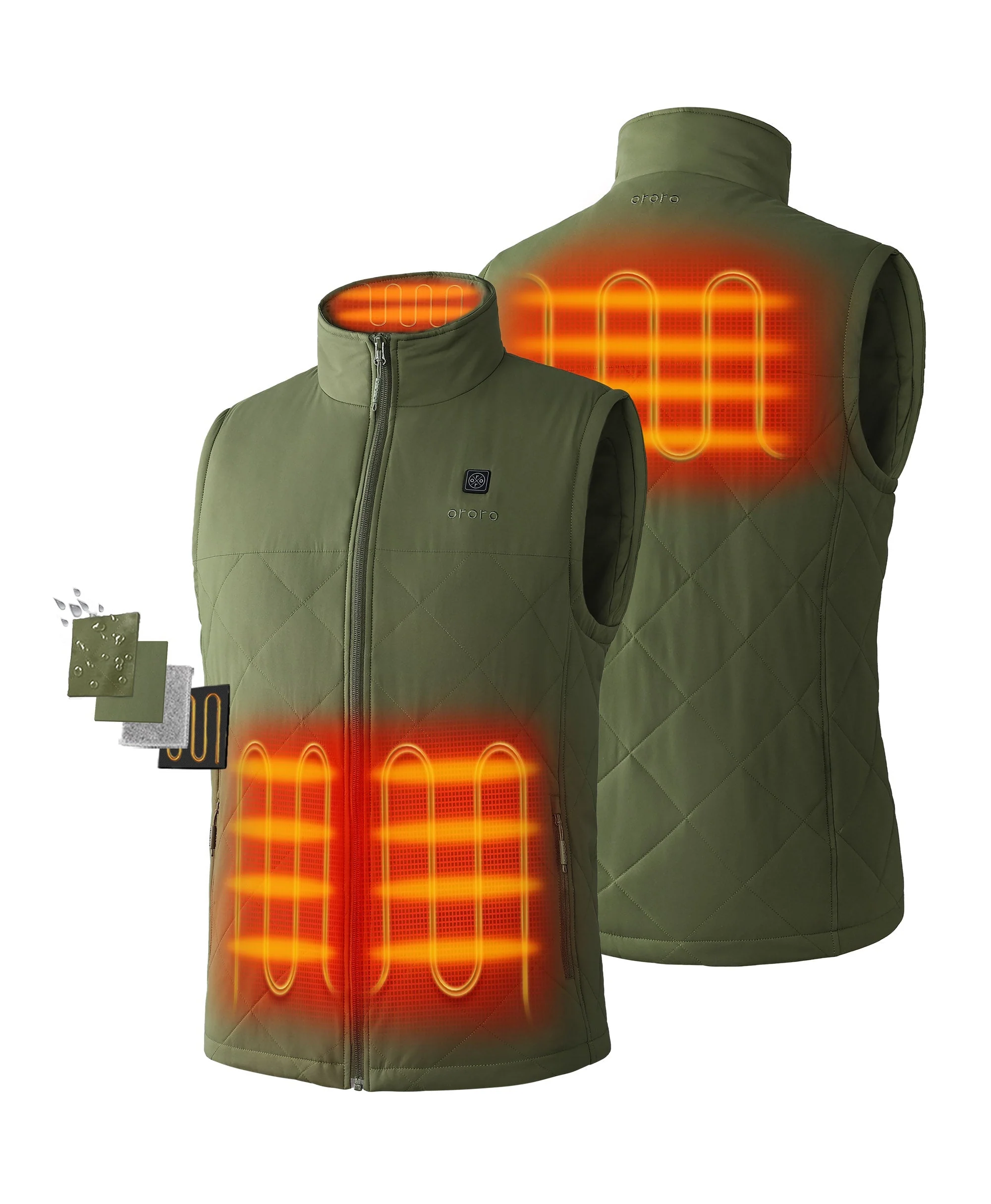 (Open-box) Men's Heated Quilted Vest (Battery Set Not Included) - Image 15