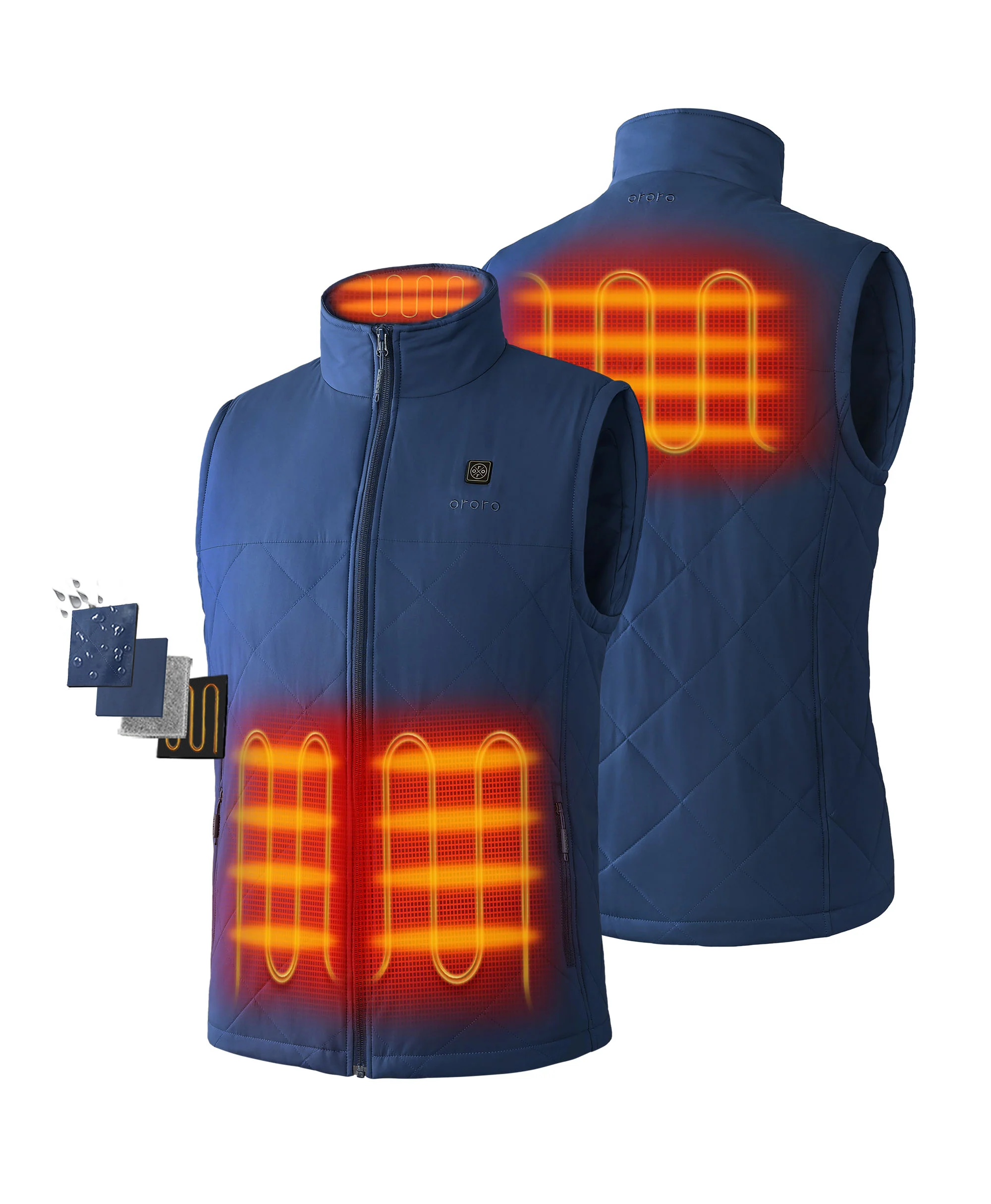 (Open-box) Men's Heated Quilted Vest (Battery Set Not Included) - Image 27
