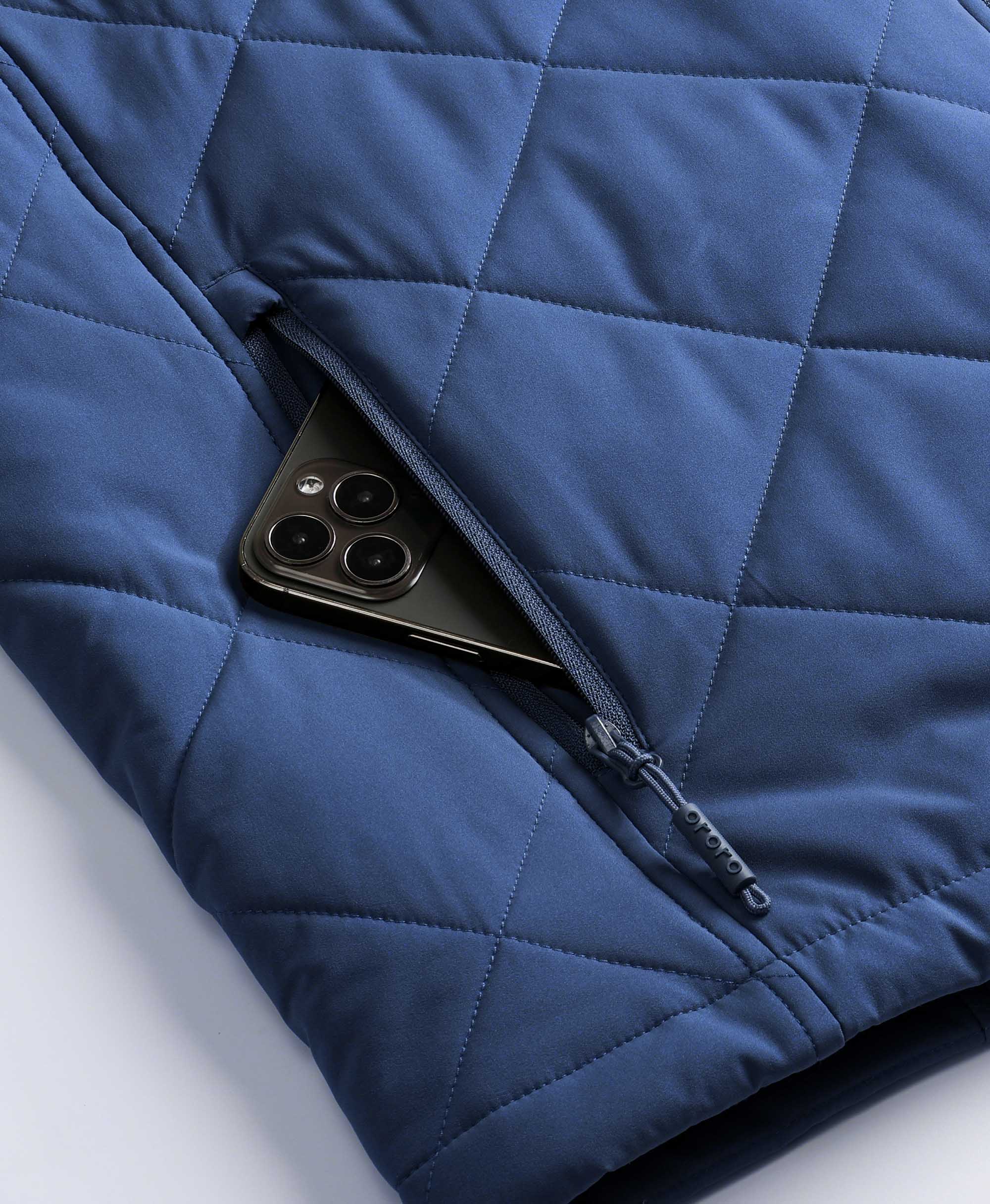 (Open-box) Men's Heated Quilted Vest (Battery Set Not Included) - Image 36