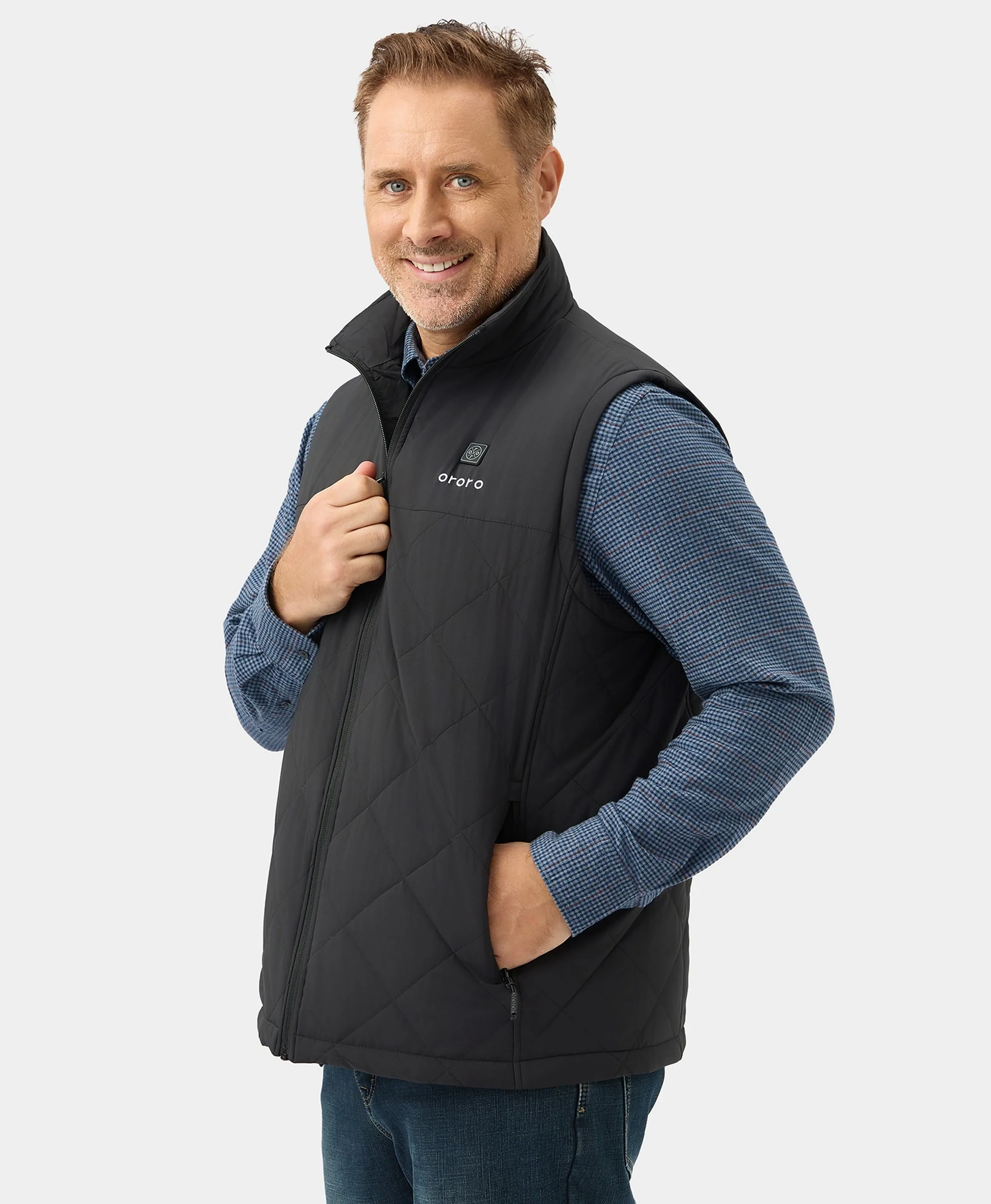 (Open-box) Men's Heated Quilted Vest (Battery Set Not Included) - Image 6