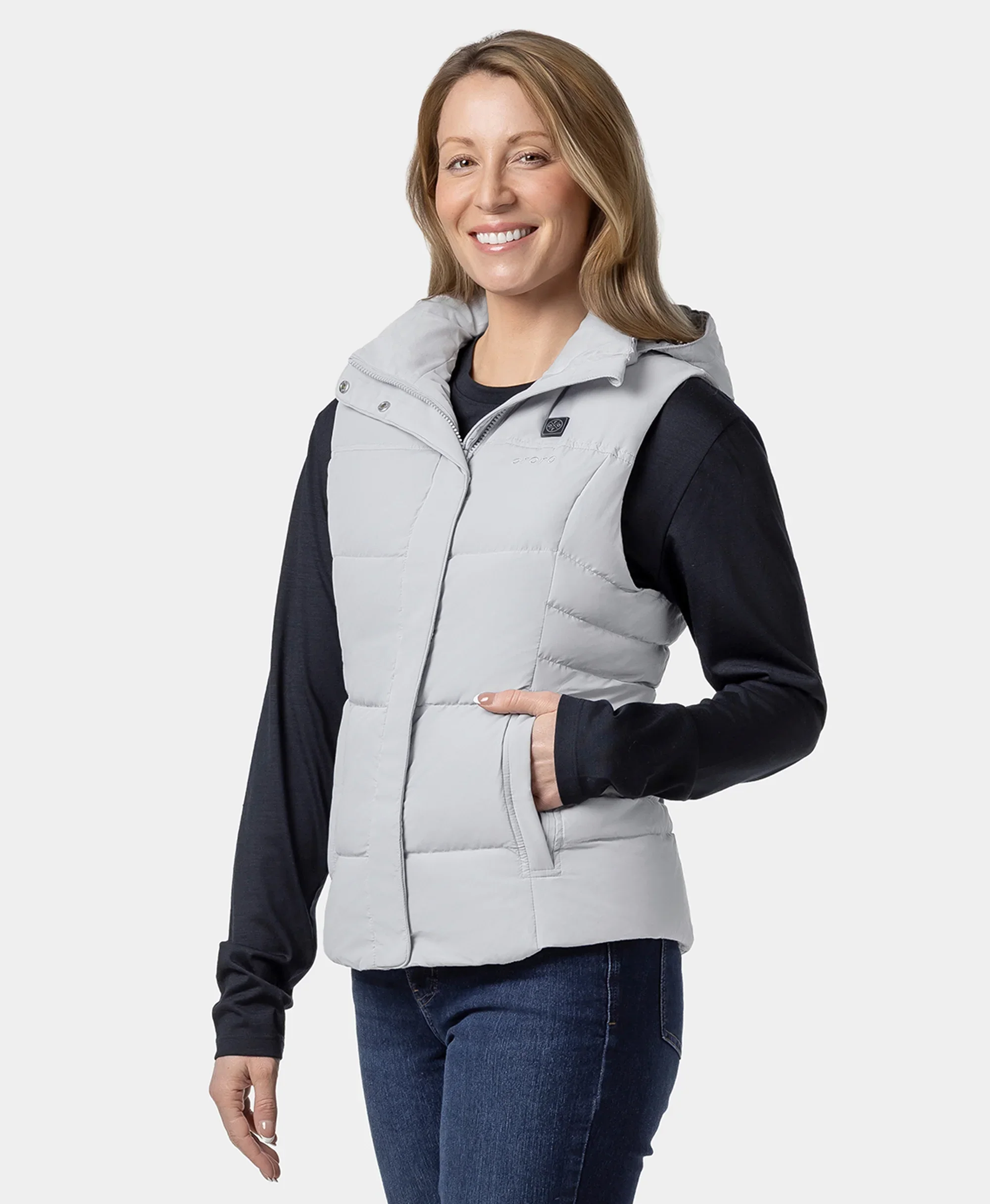 (Open-box) Women's Heated Down Vest - Slim Fit (Battery Set Not Included) - Image 12