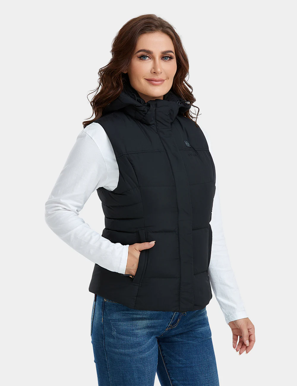 (Open-box) Women's Heated Down Vest - Slim Fit (Battery Set Not Included) - Image 3