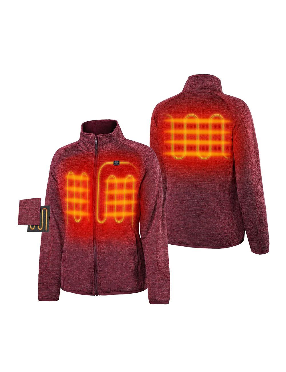 (Open-box) Women's Heated Fleece Jacket (Battery Set Not Included) - Image 16