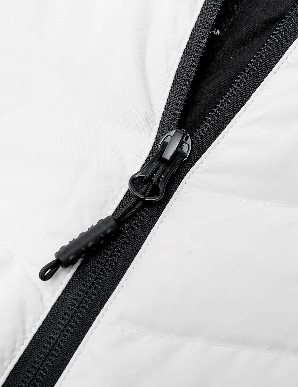 (Open-box) Women's Heated Down Jacket - Black/White  (Battery Set Not Included) - Image 8