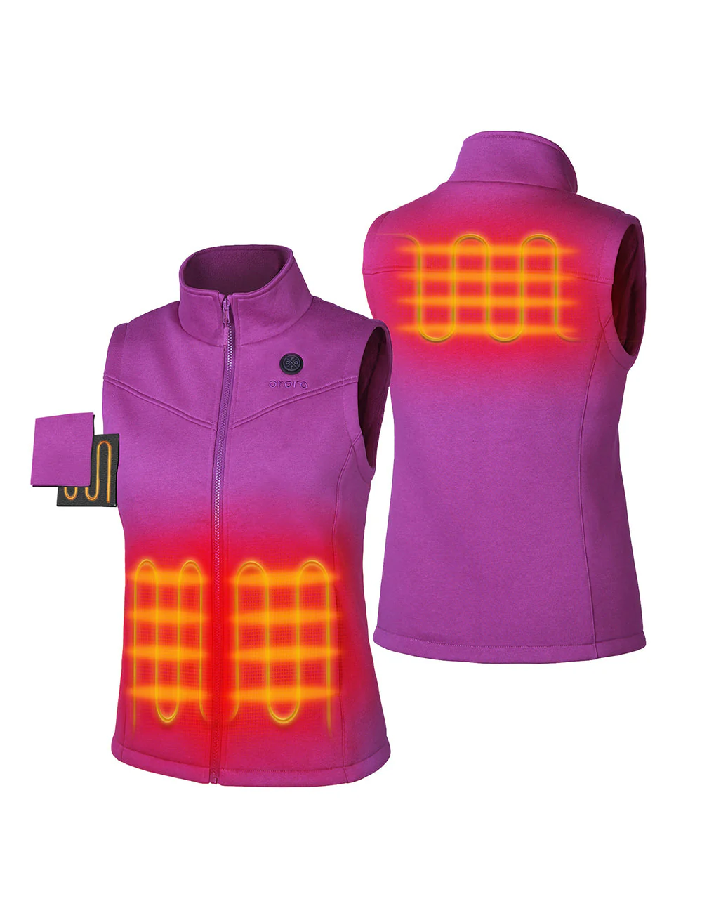 (Open-box) Women's Heated Fleece Vest (Battery Set Not Included) - Image 36