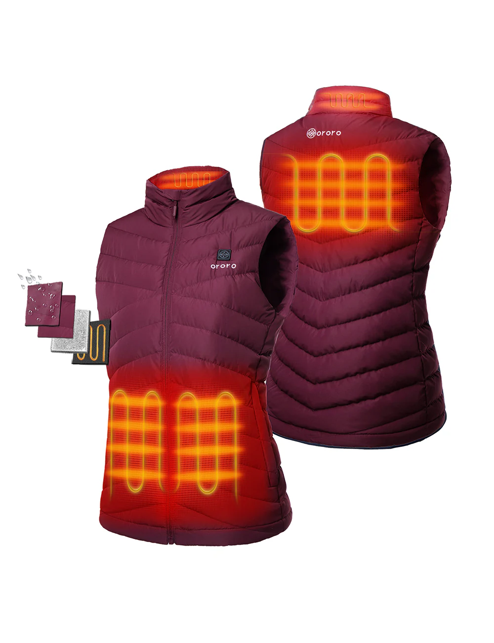 (Open-box) Women's Heated Lightweight Down Vest (Battery Set Not Included) - Image 11
