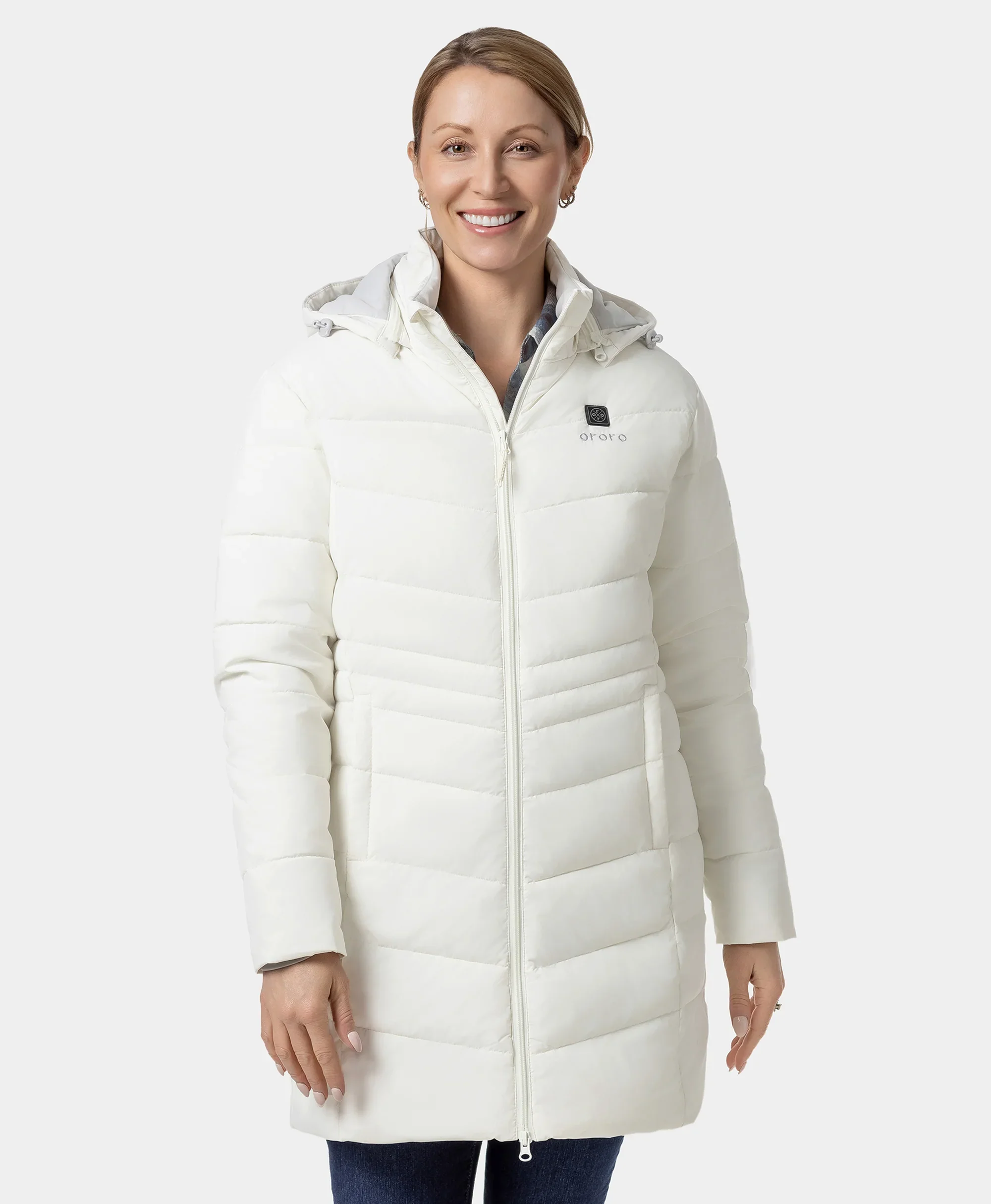 (Open-box) Women's Heated Puffer Parka Jacket (Battery Set Not Included) - Image 14