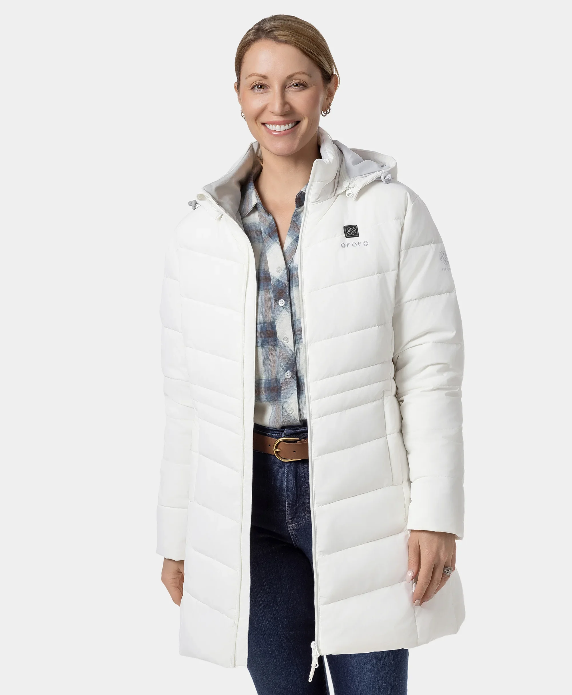 (Open-box) Women's Heated Puffer Parka Jacket (Battery Set Not Included) - Image 17