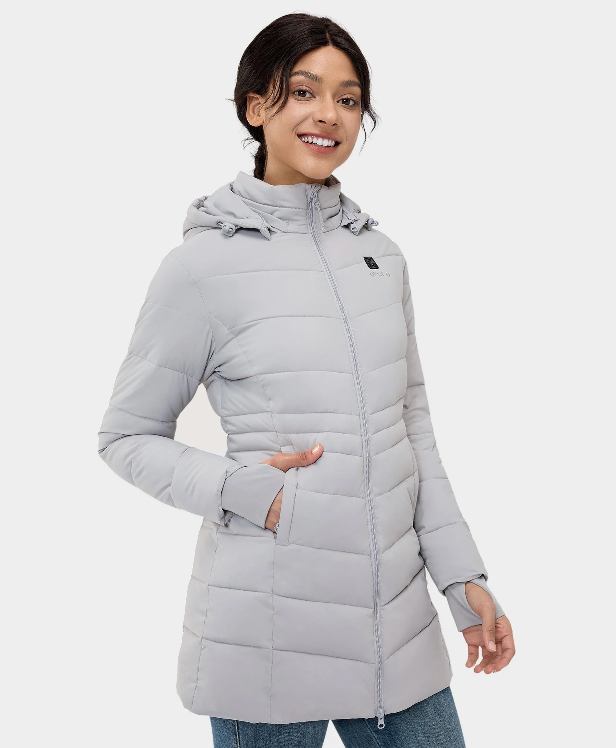 (Open-box) Women's Heated Puffer Parka Jacket (Battery Set Not Included) - Image 24