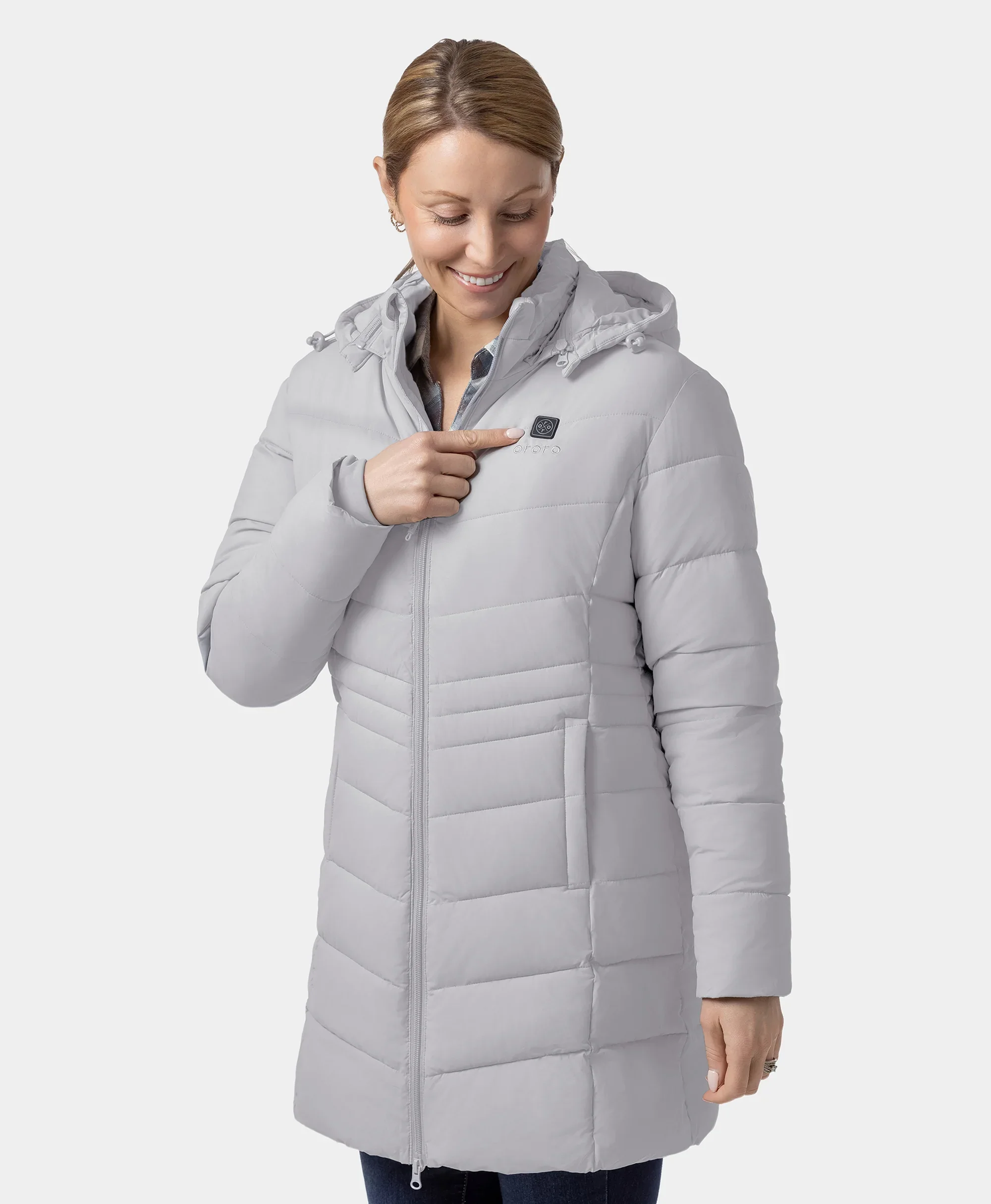 (Open-box) Women's Heated Puffer Parka Jacket (Battery Set Not Included) - Image 27