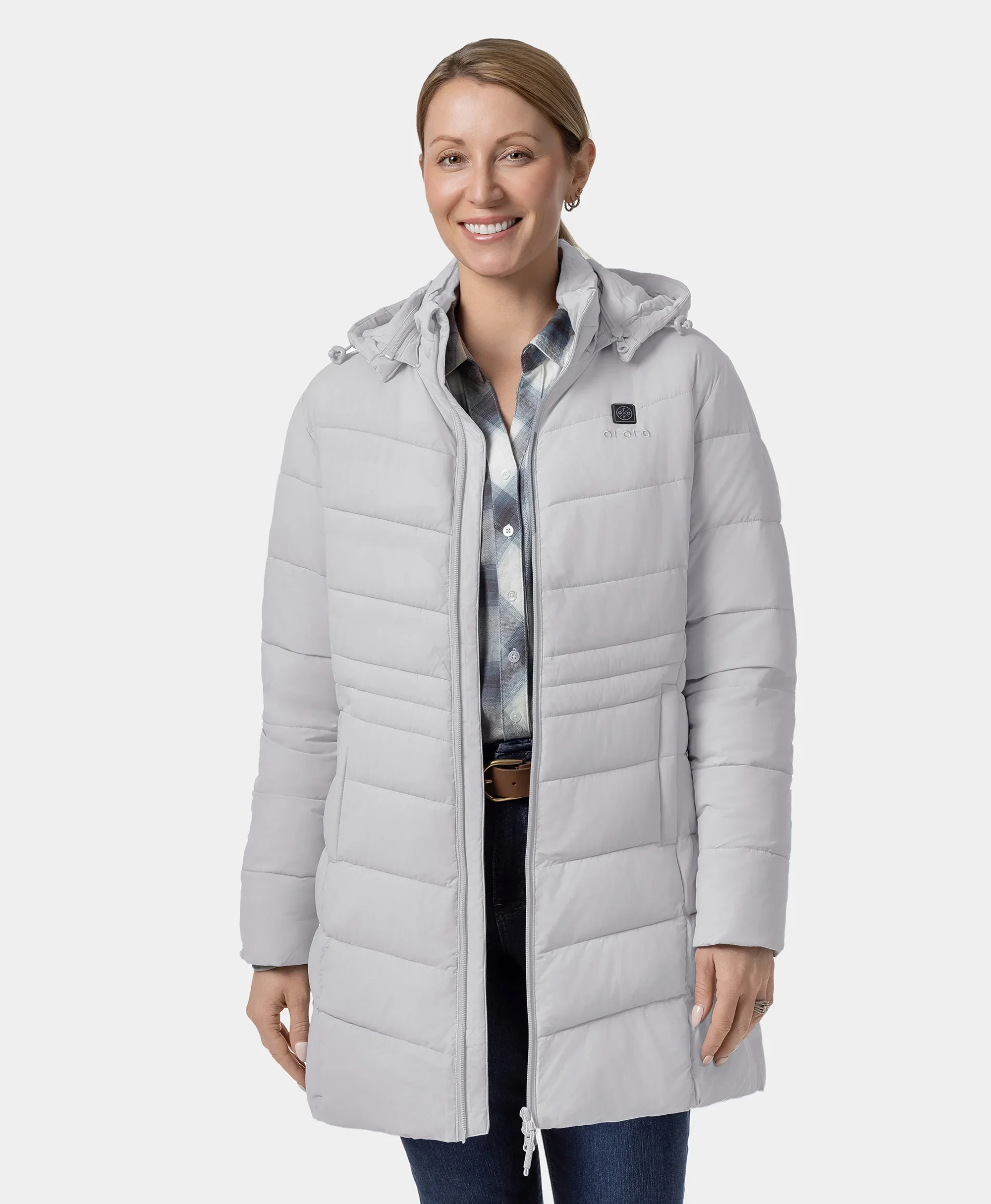 (Open-box) Women's Heated Puffer Parka Jacket (Battery Set Not Included) - Image 29