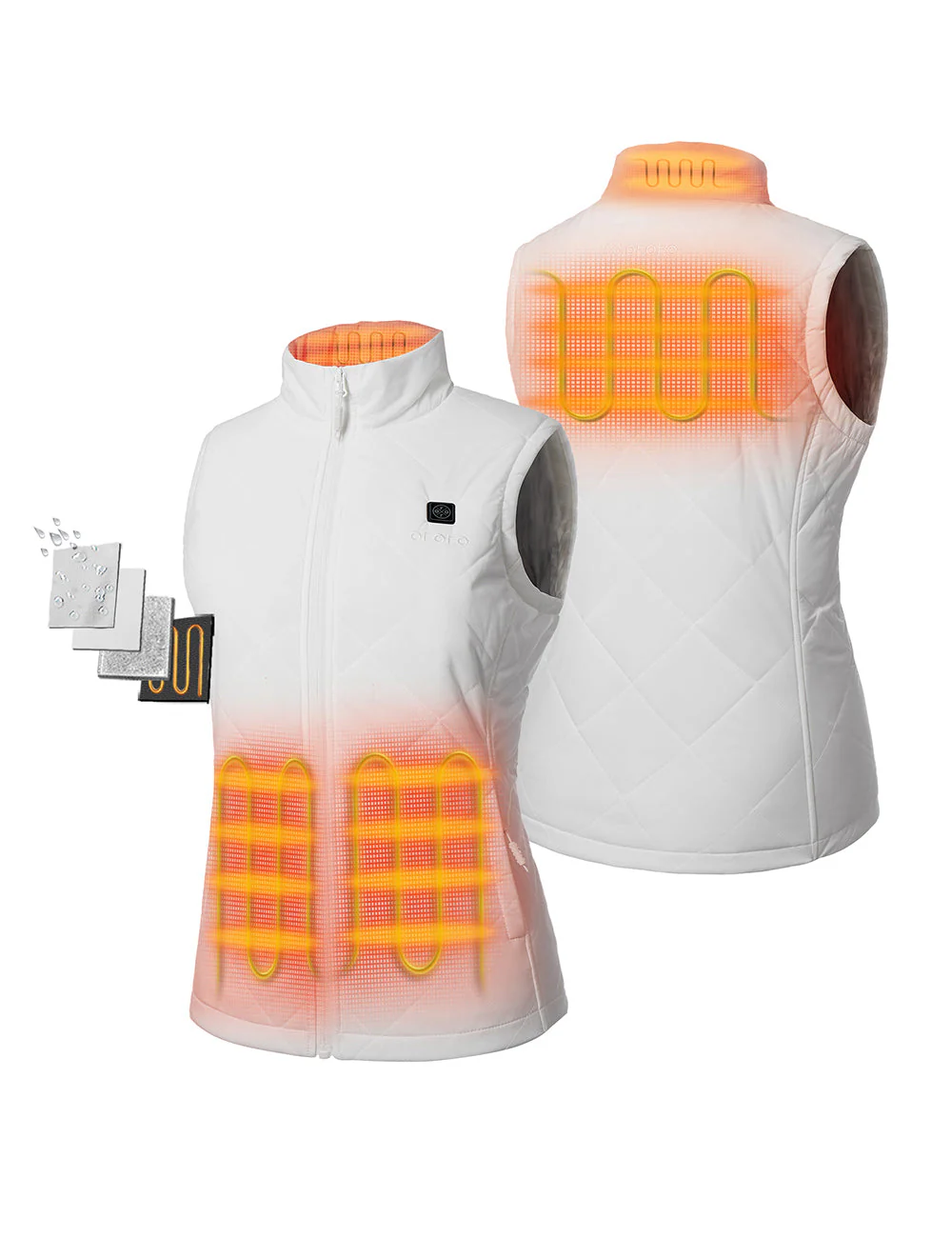 (Open-box) Women's Heated Quilted Vest (Battery Set Not Included) - Image 10