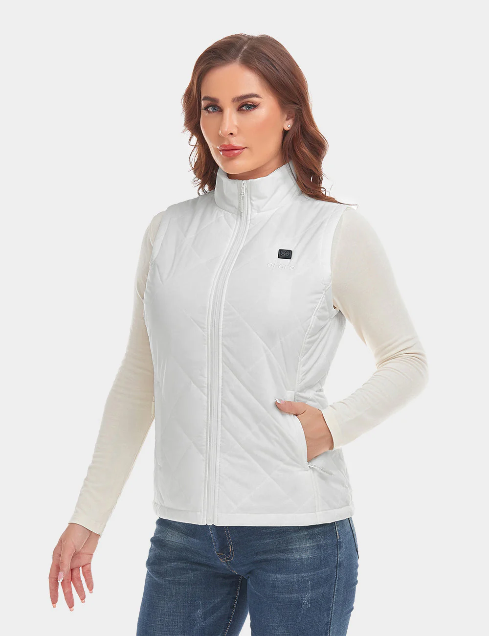(Open-box) Women's Heated Quilted Vest (Battery Set Not Included) - Image 12