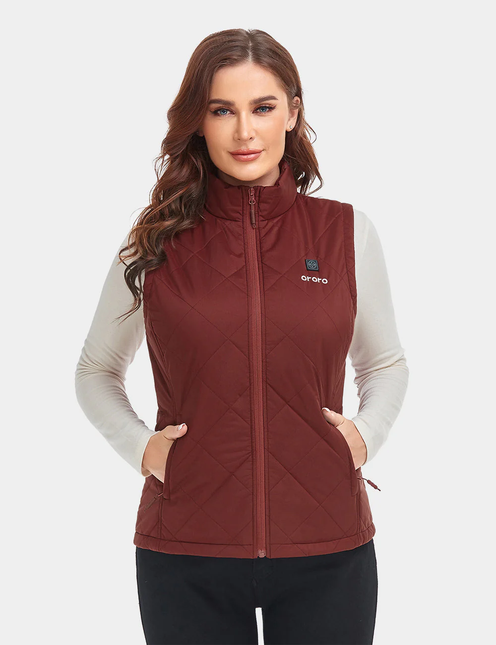 (Open-box) Women's Heated Quilted Vest (Battery Set Not Included) - Image 31