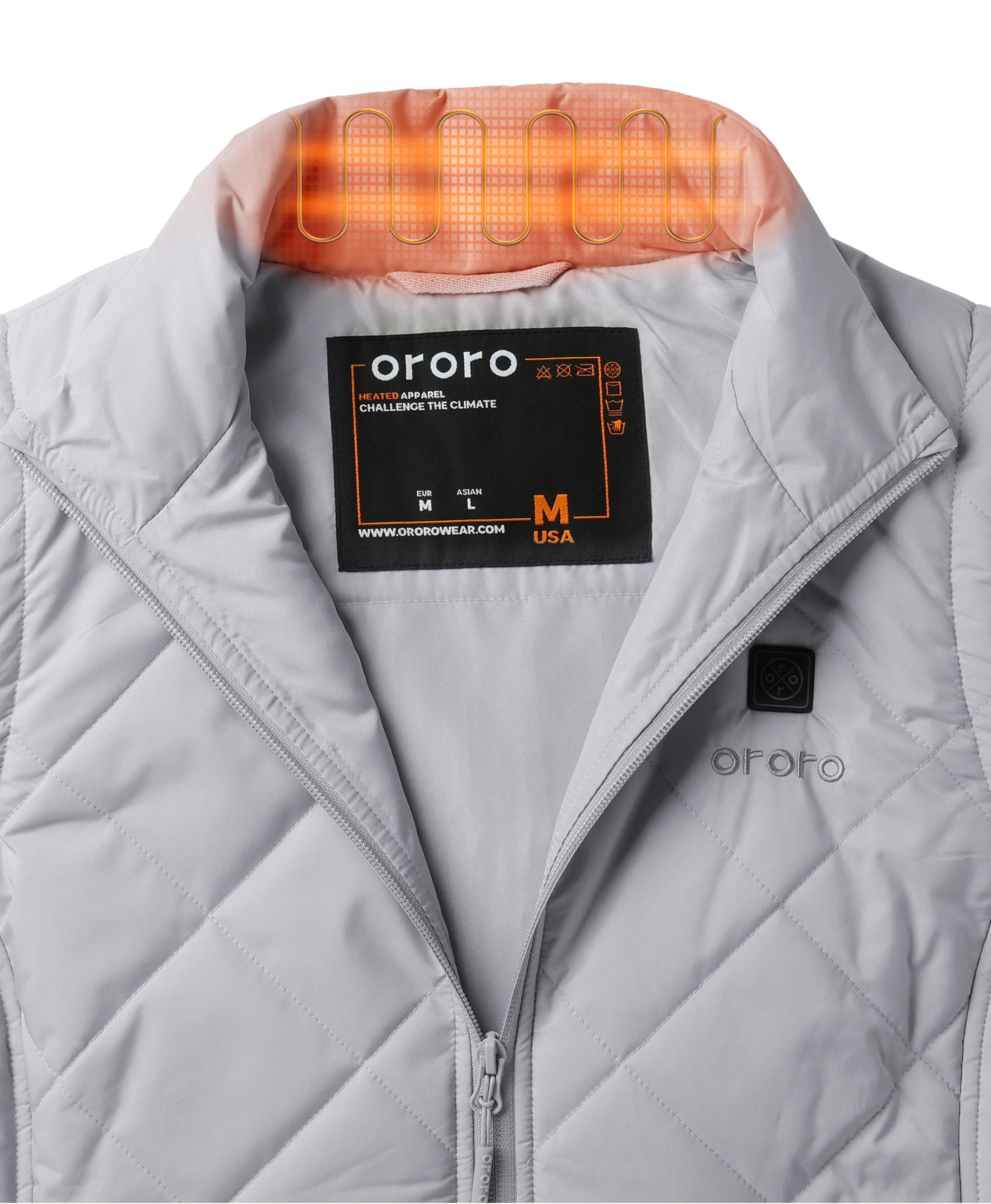 (Open-box) Women's Heated Quilted Vest (Battery Set Not Included) - Image 46