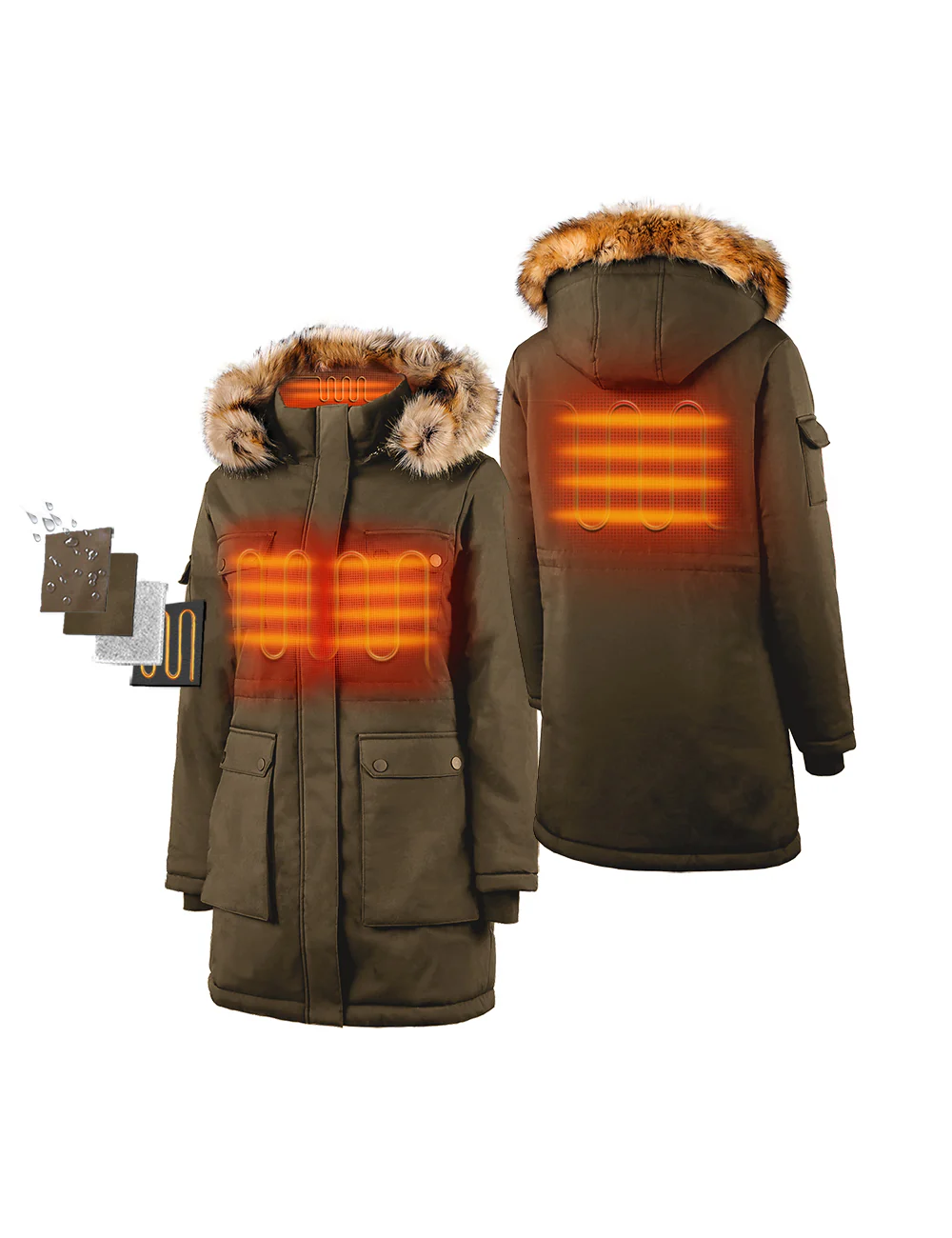 (Open-box) Women's Heated Thermolite® Parka (4 Heating Zones) (Battery Set Not Included) - Image 5