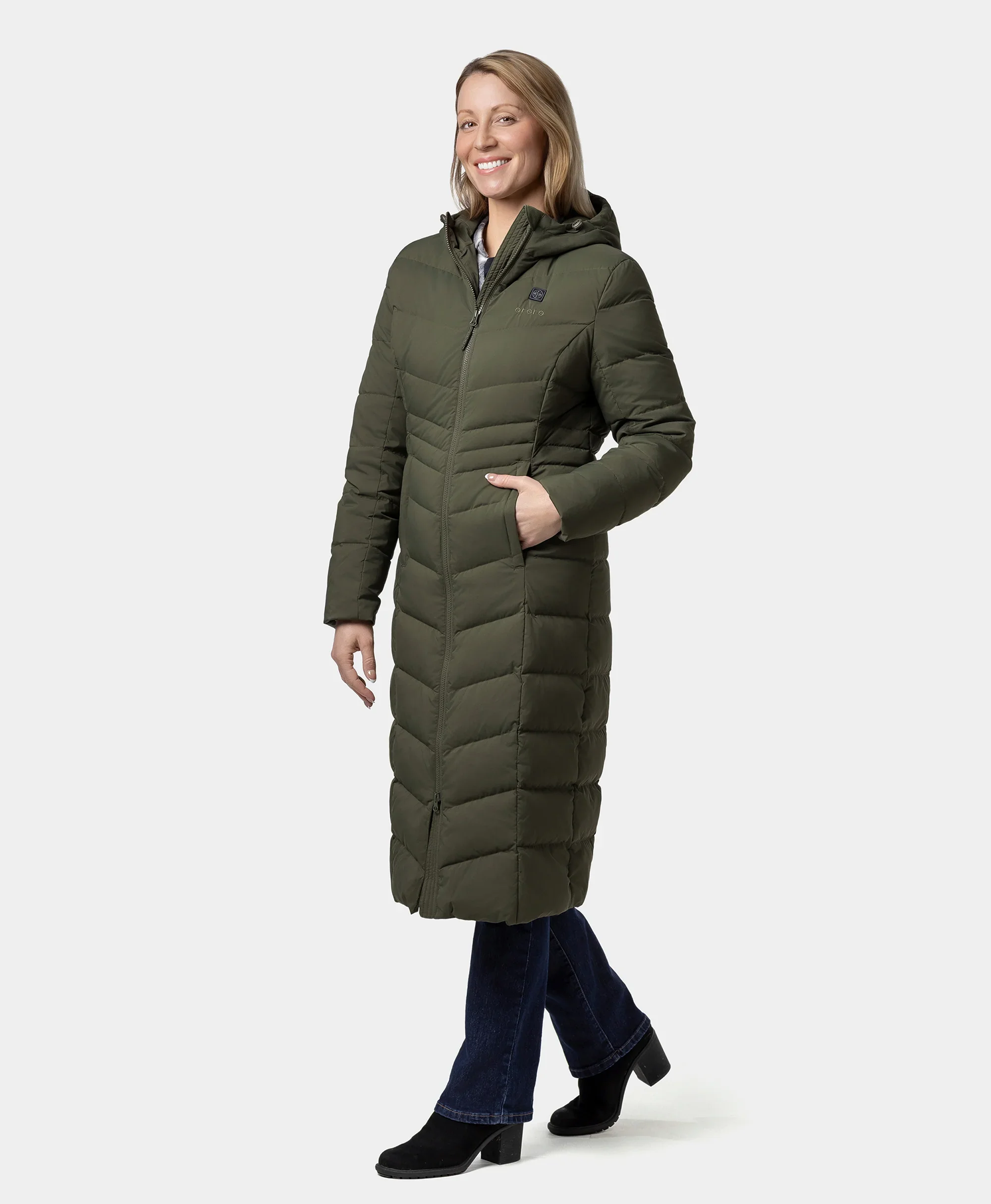 SOHO Women's Heated Down Parka Jacket - Image 3