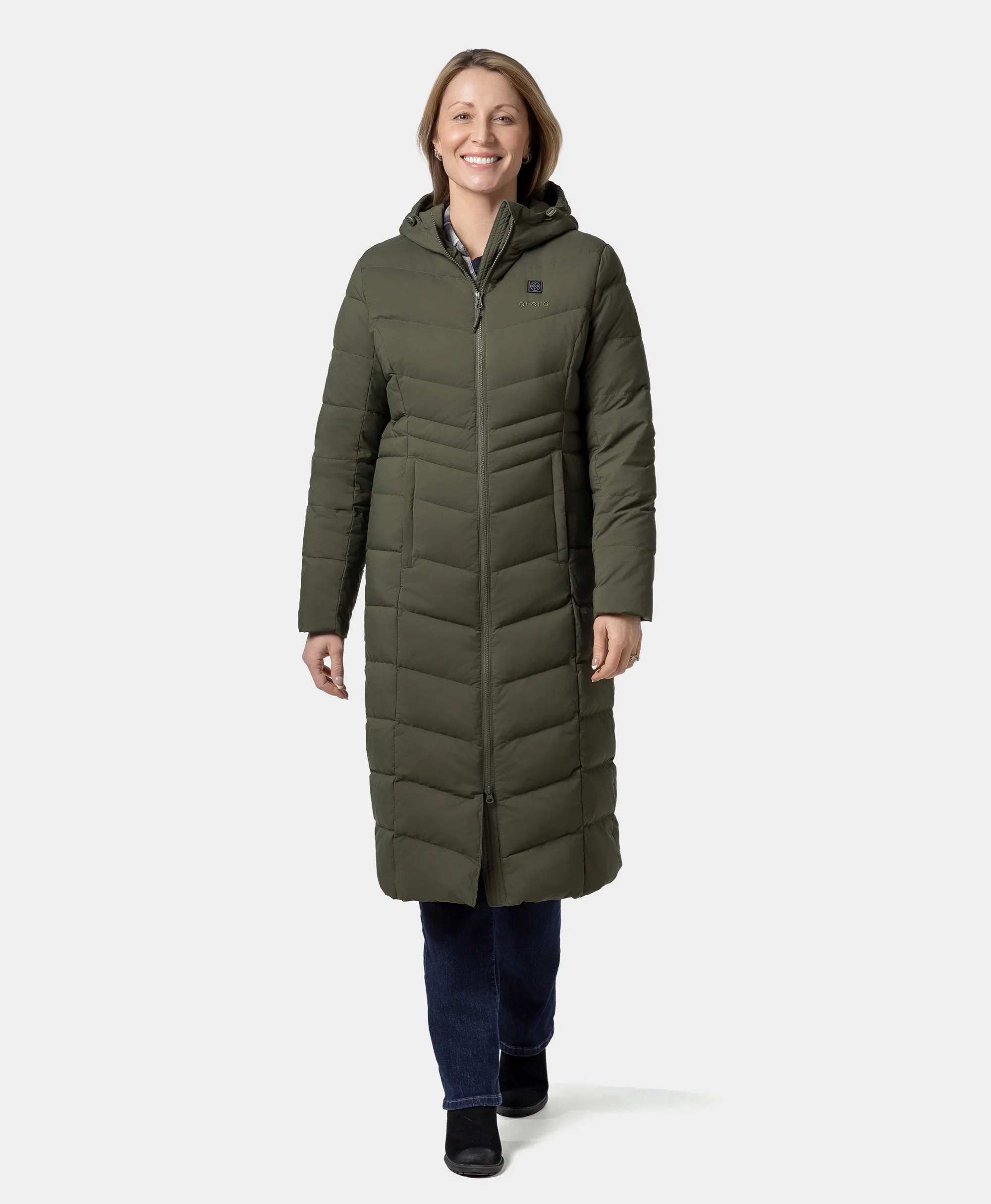 SOHO Women's Heated Down Parka Jacket - Image 4