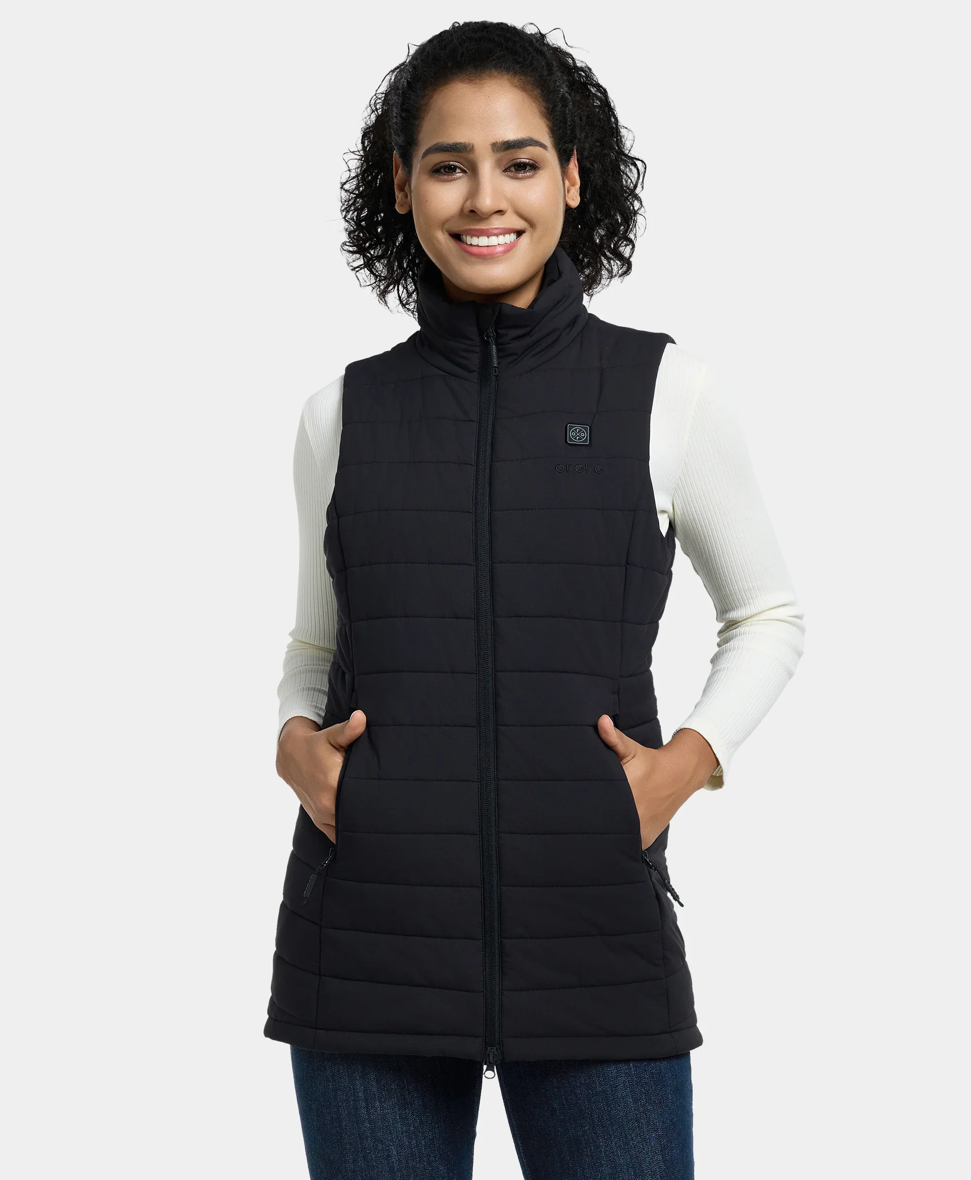 Tribeca Women's Heated Long Puffer Vest - Image 15