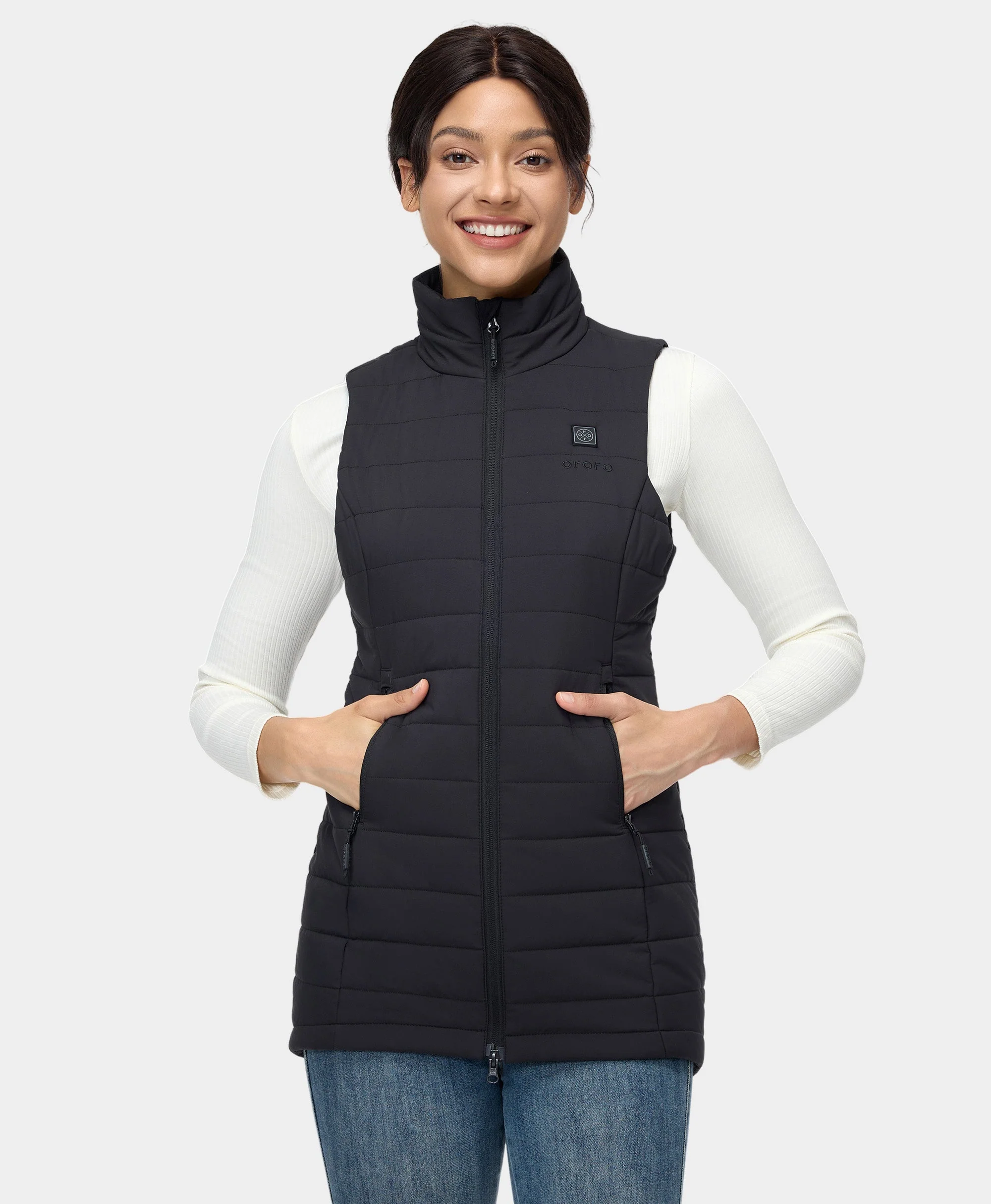Tribeca Women's Heated Long Puffer Vest - Image 19