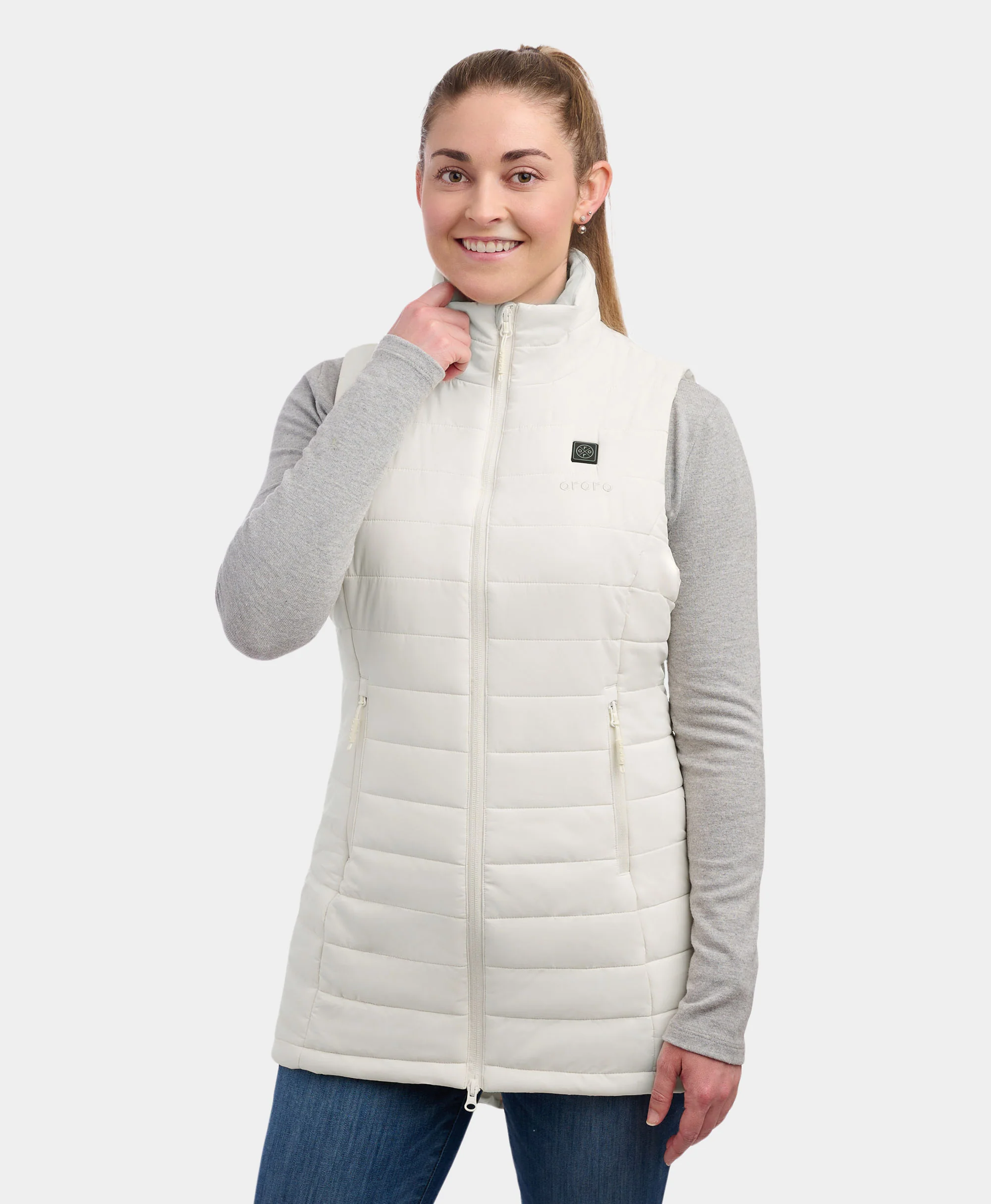 Tribeca Women's Heated Long Puffer Vest - Image 30