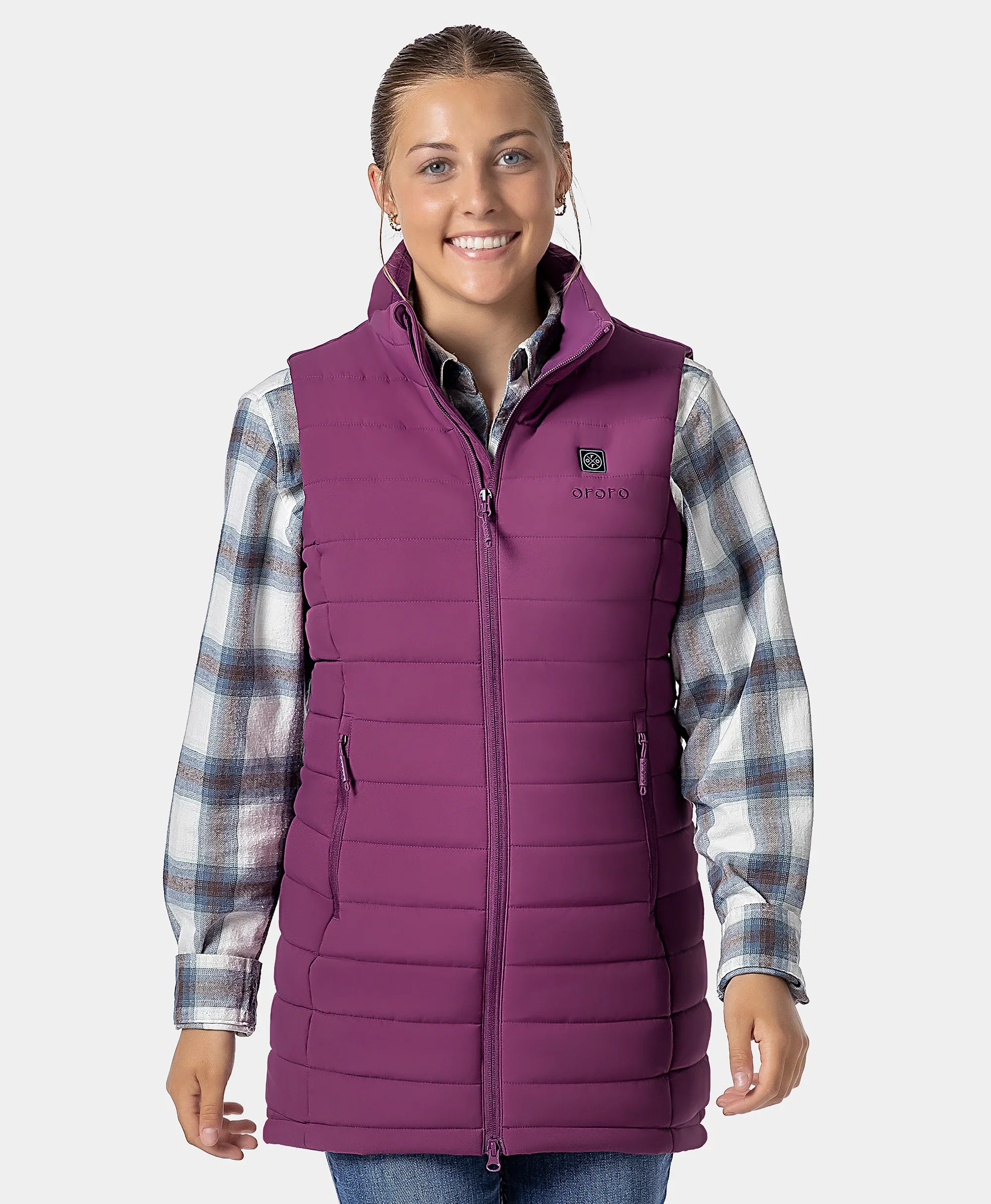 Tribeca Women's Heated Long Puffer Vest - Image 38