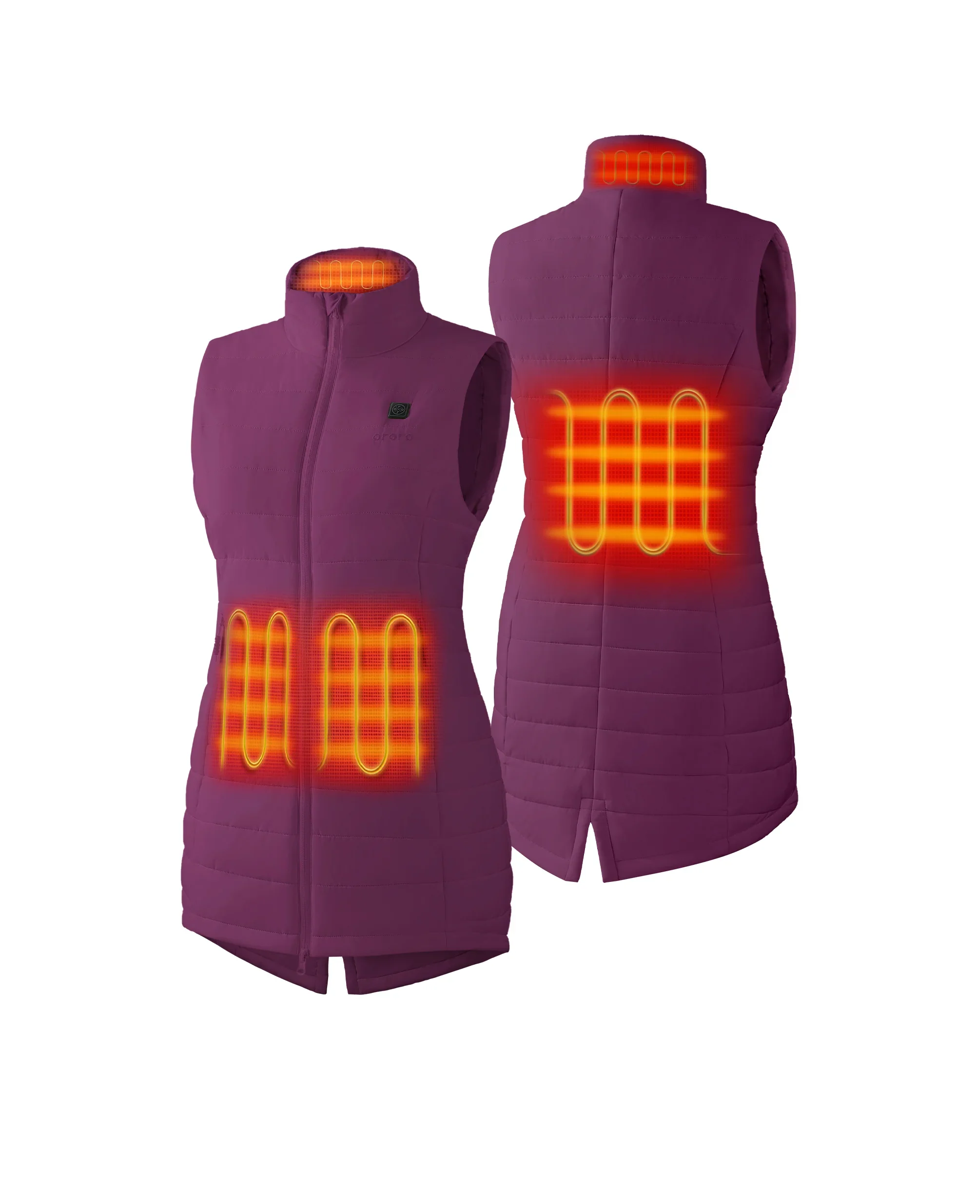 Tribeca Women's Heated Long Puffer Vest - Image 39