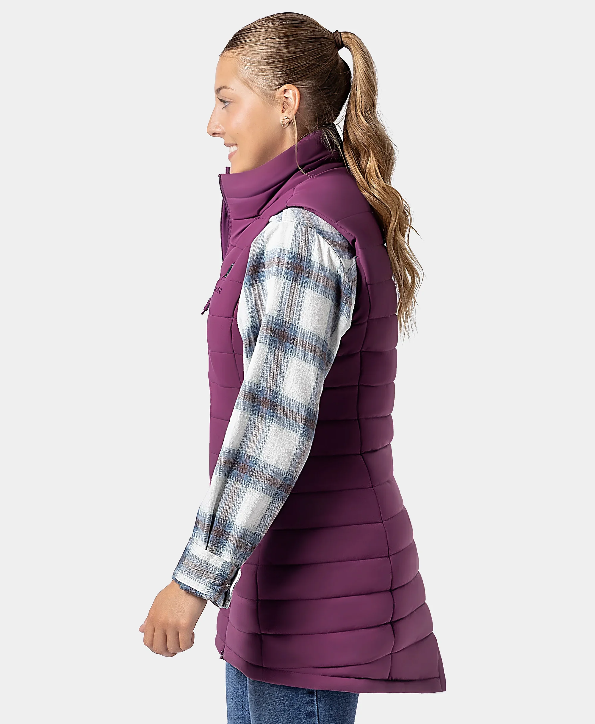 Tribeca Women's Heated Long Puffer Vest - Image 40