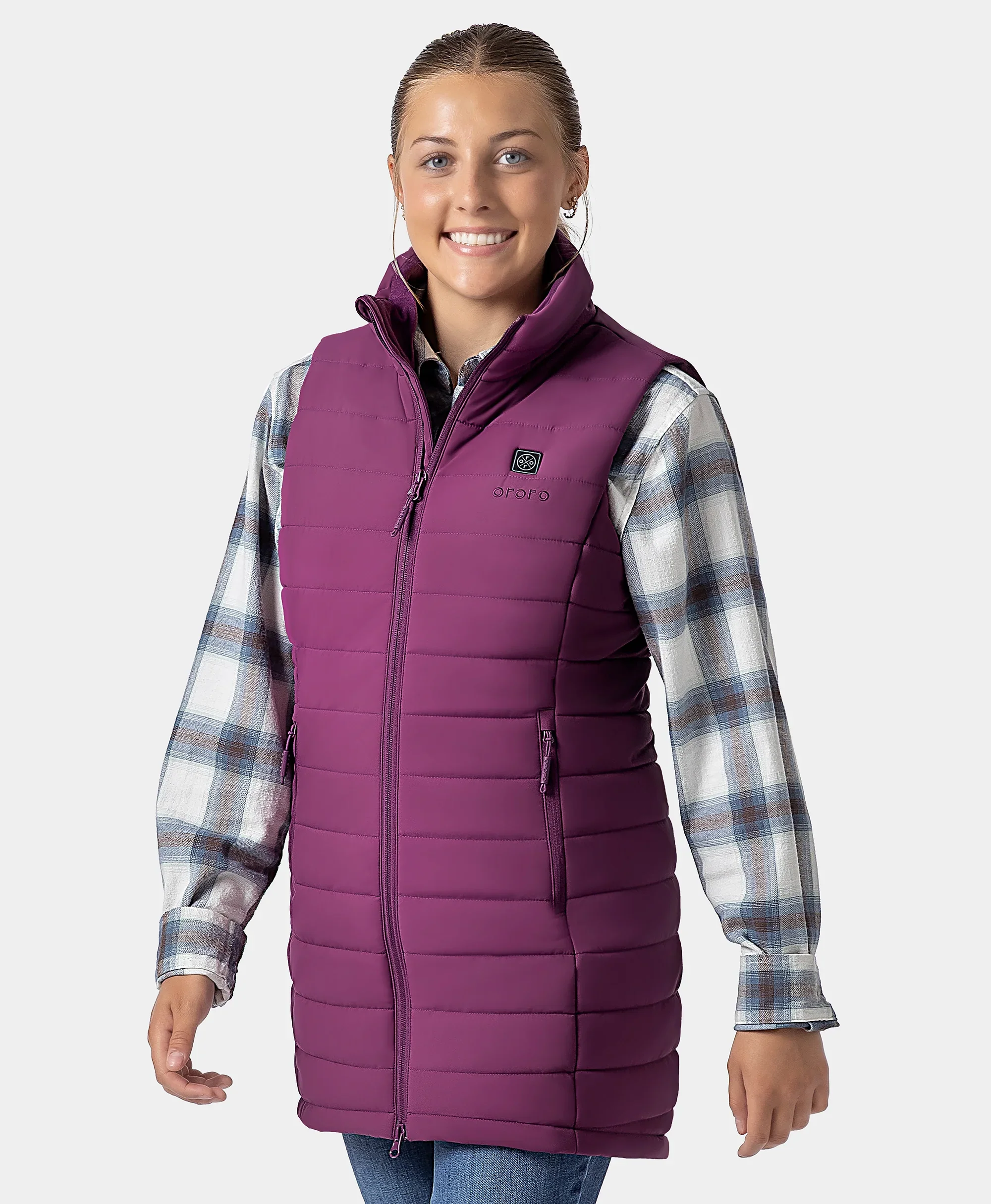 Tribeca Women's Heated Long Puffer Vest - Image 41