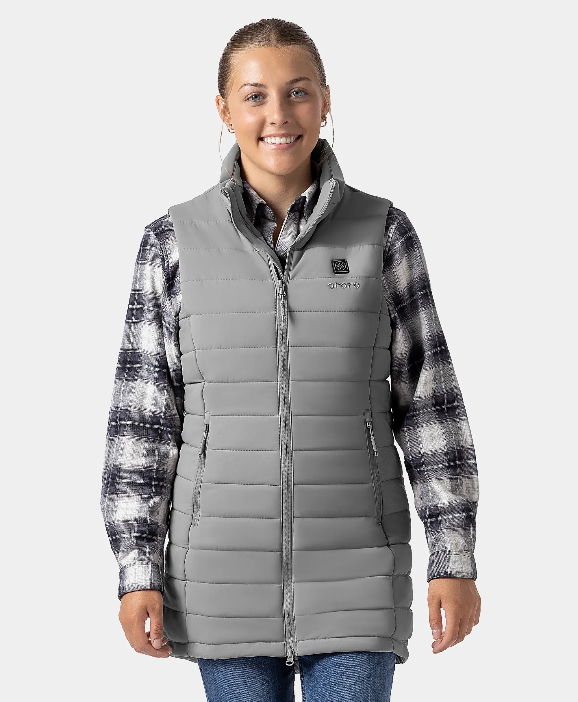 Tribeca Women's Heated Long Puffer Vest - Image 48