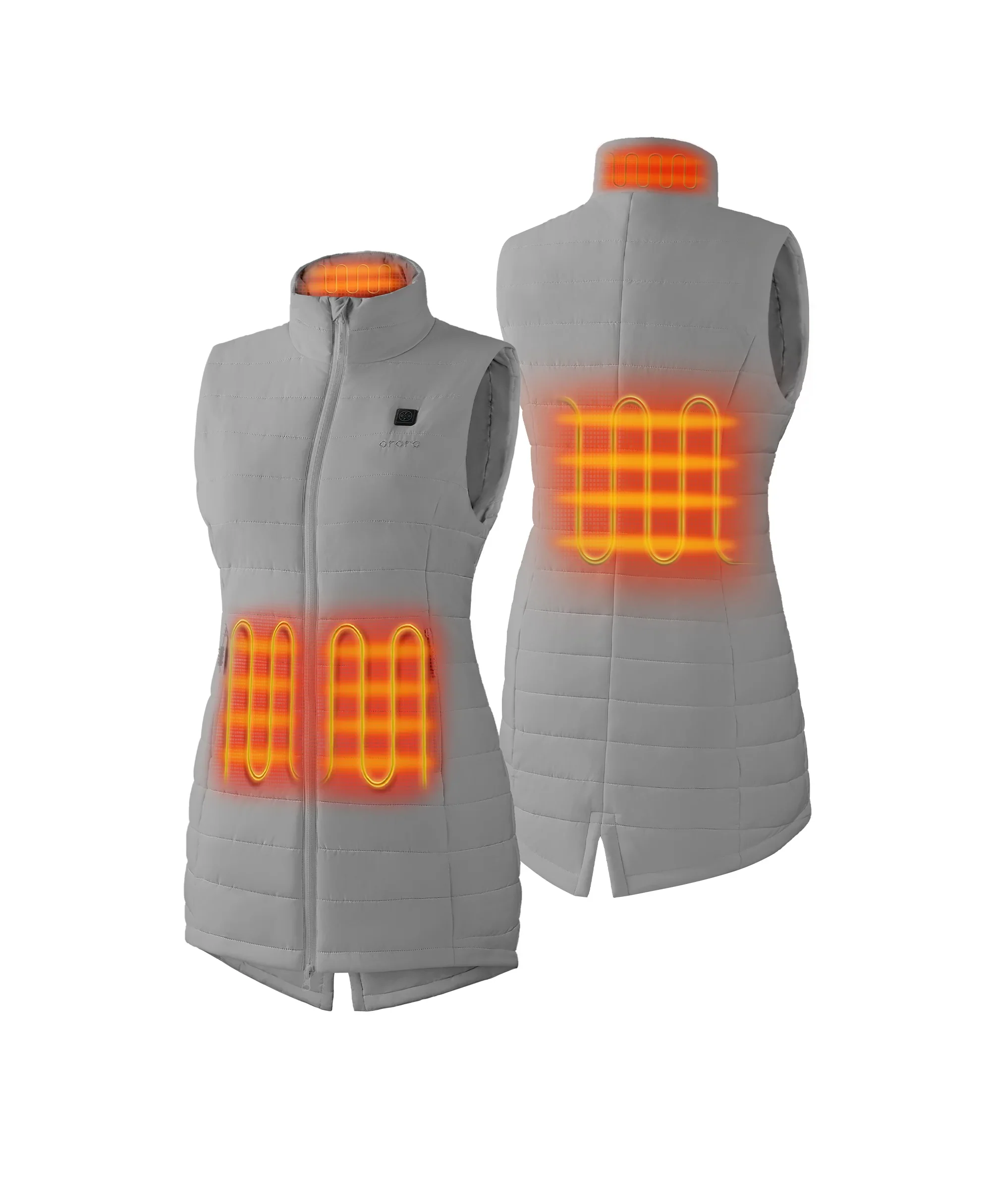 Tribeca Women's Heated Long Puffer Vest - Image 49