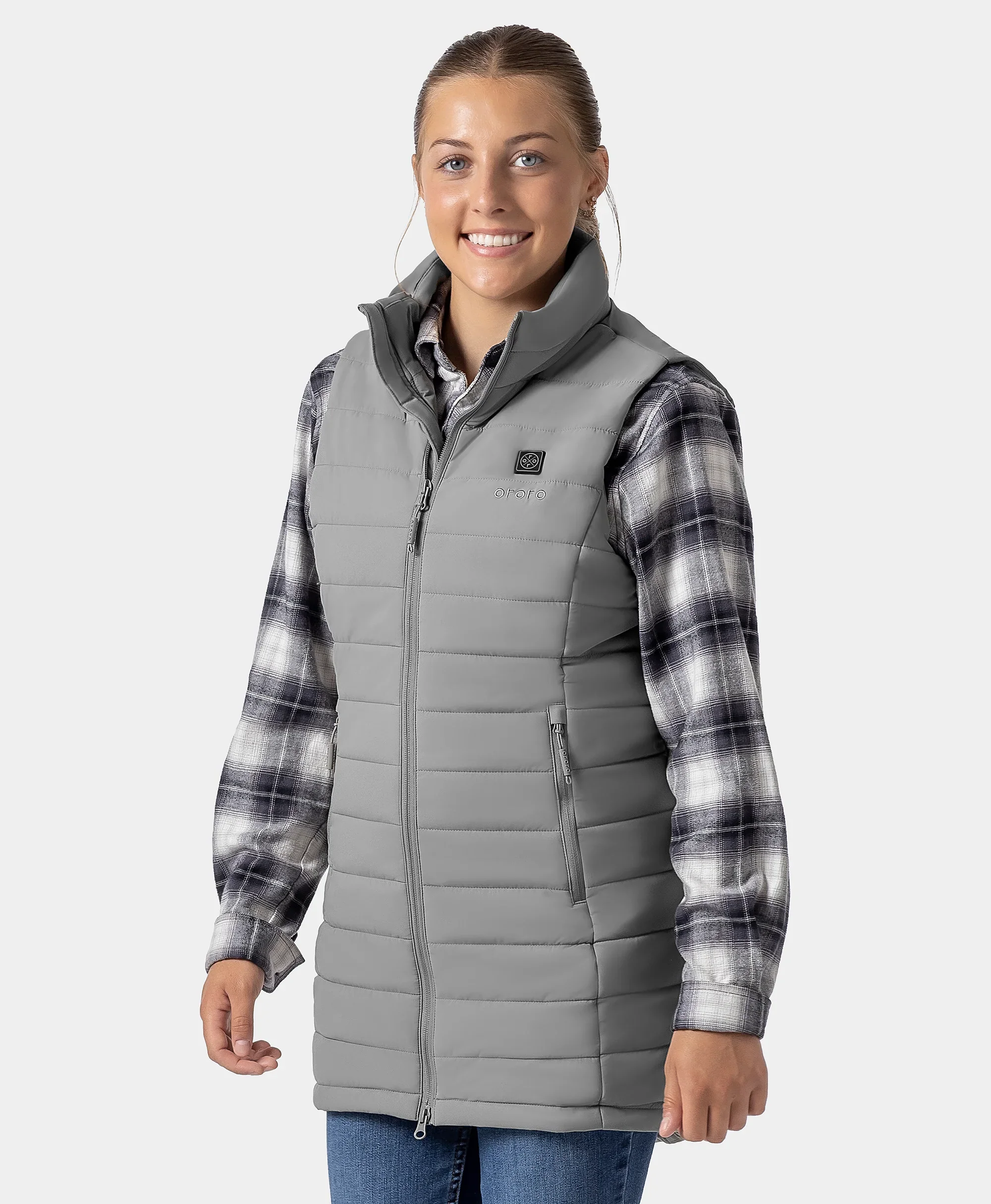 Tribeca Women's Heated Long Puffer Vest - Image 50
