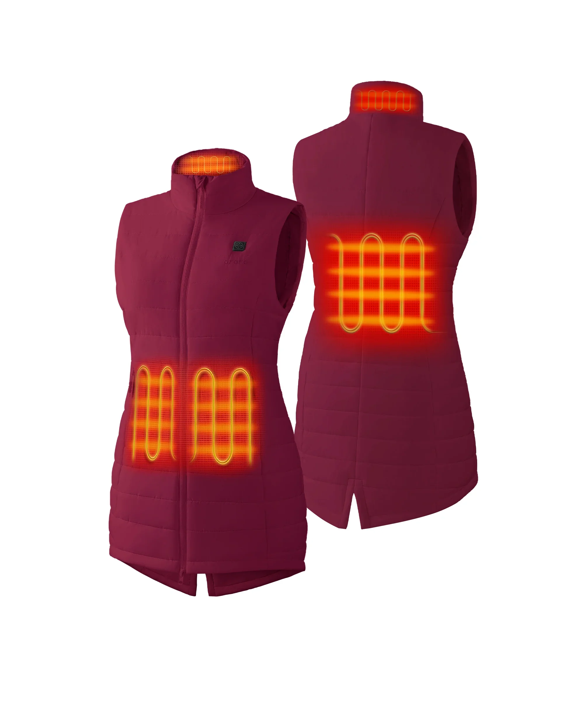 Tribeca Women's Heated Long Puffer Vest - Image 58